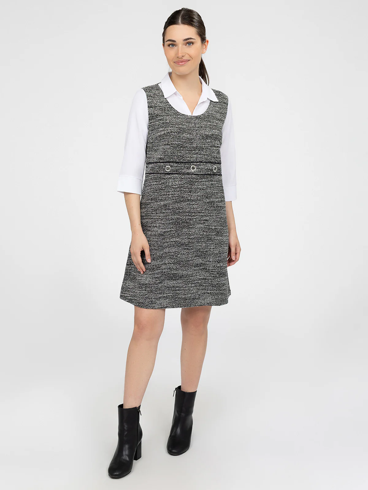 Robe droite semi-ajustée en tricot - Image 2