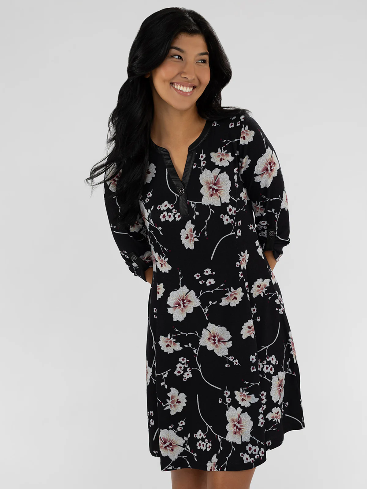 Robe droite semi-ajustée en tricot