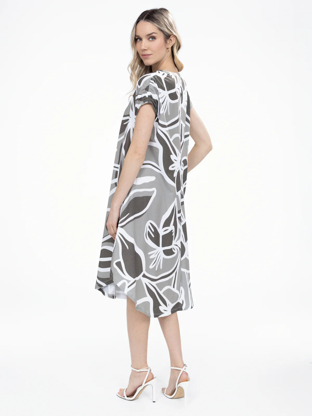 Robe évasée en tricot - Image 3