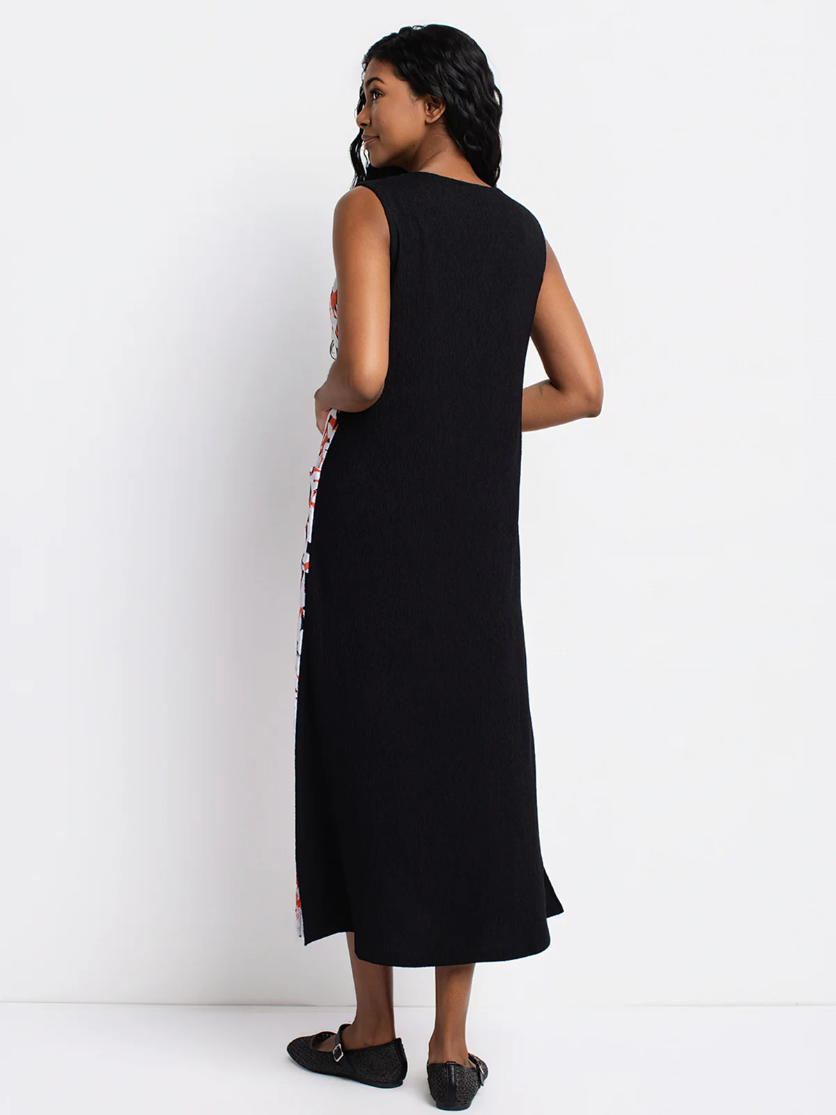 Robe maxi évasée en tricot - Image 3
