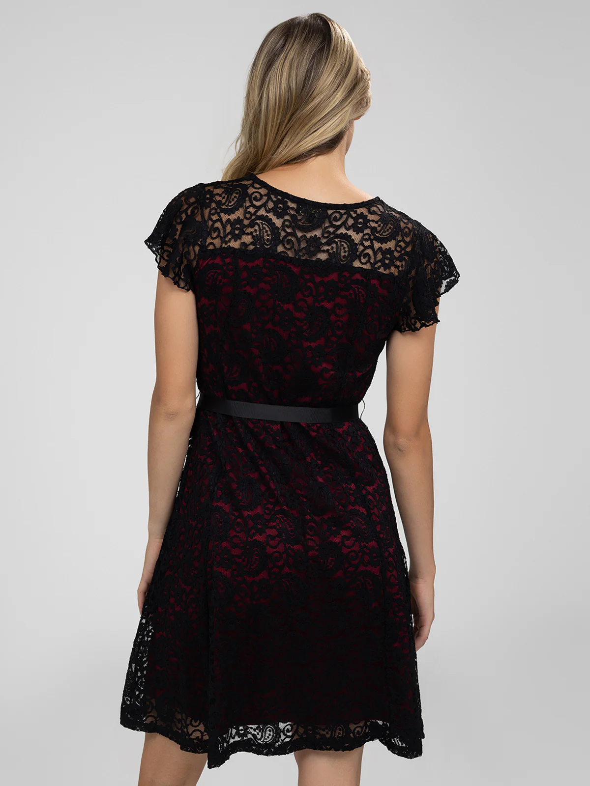Robe midi évasée en tricot - Image 3
