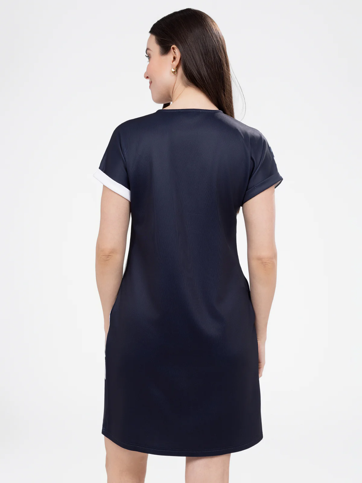 Robe midi ligne A en tricot - Image 3