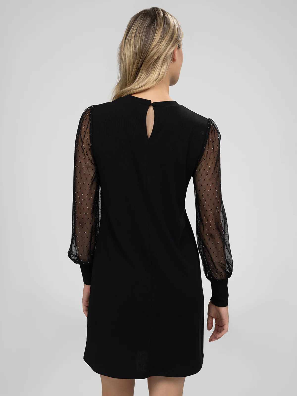 Robe midi ligne A en tricot - Image 3