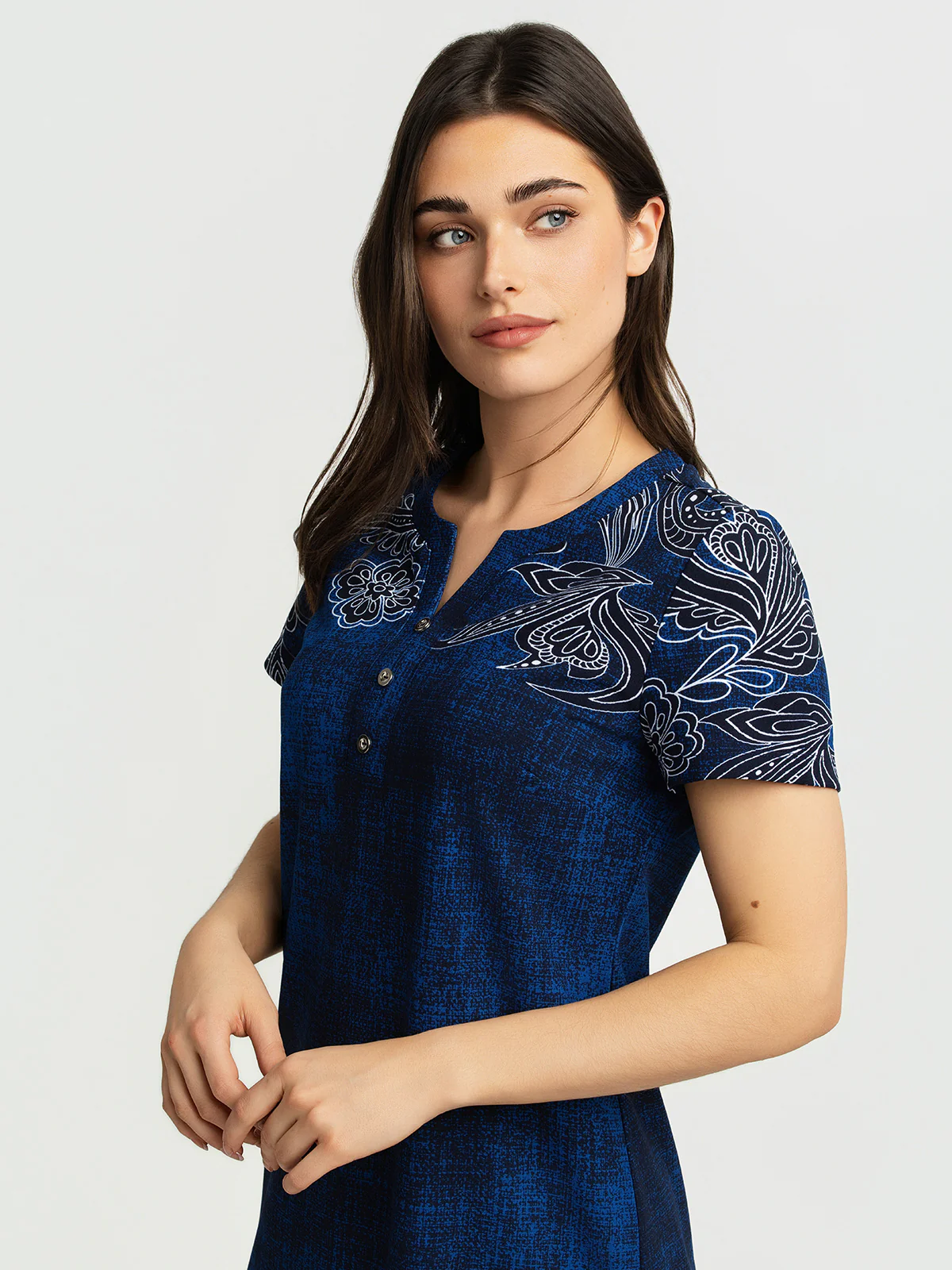Robe midi ligne A en tricot - Image 3