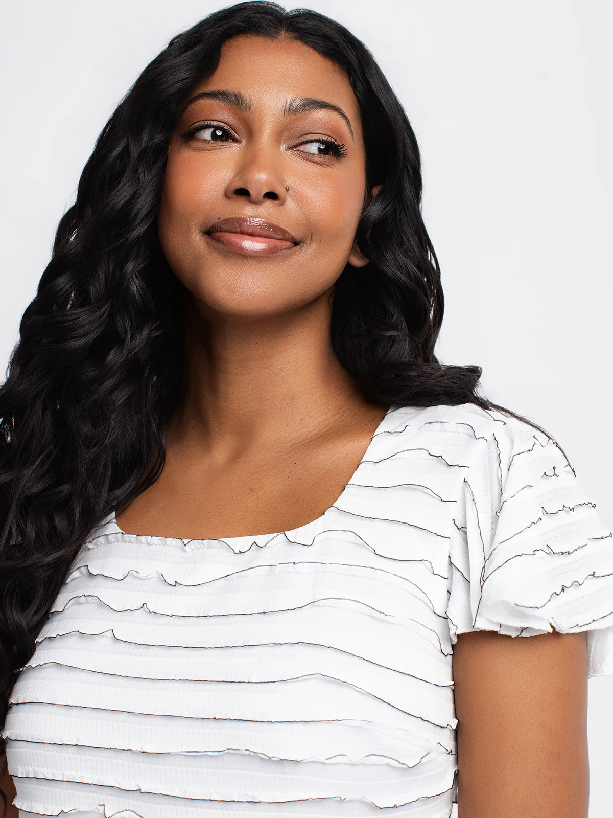 Robe midi ligne A en tricot - Image 3