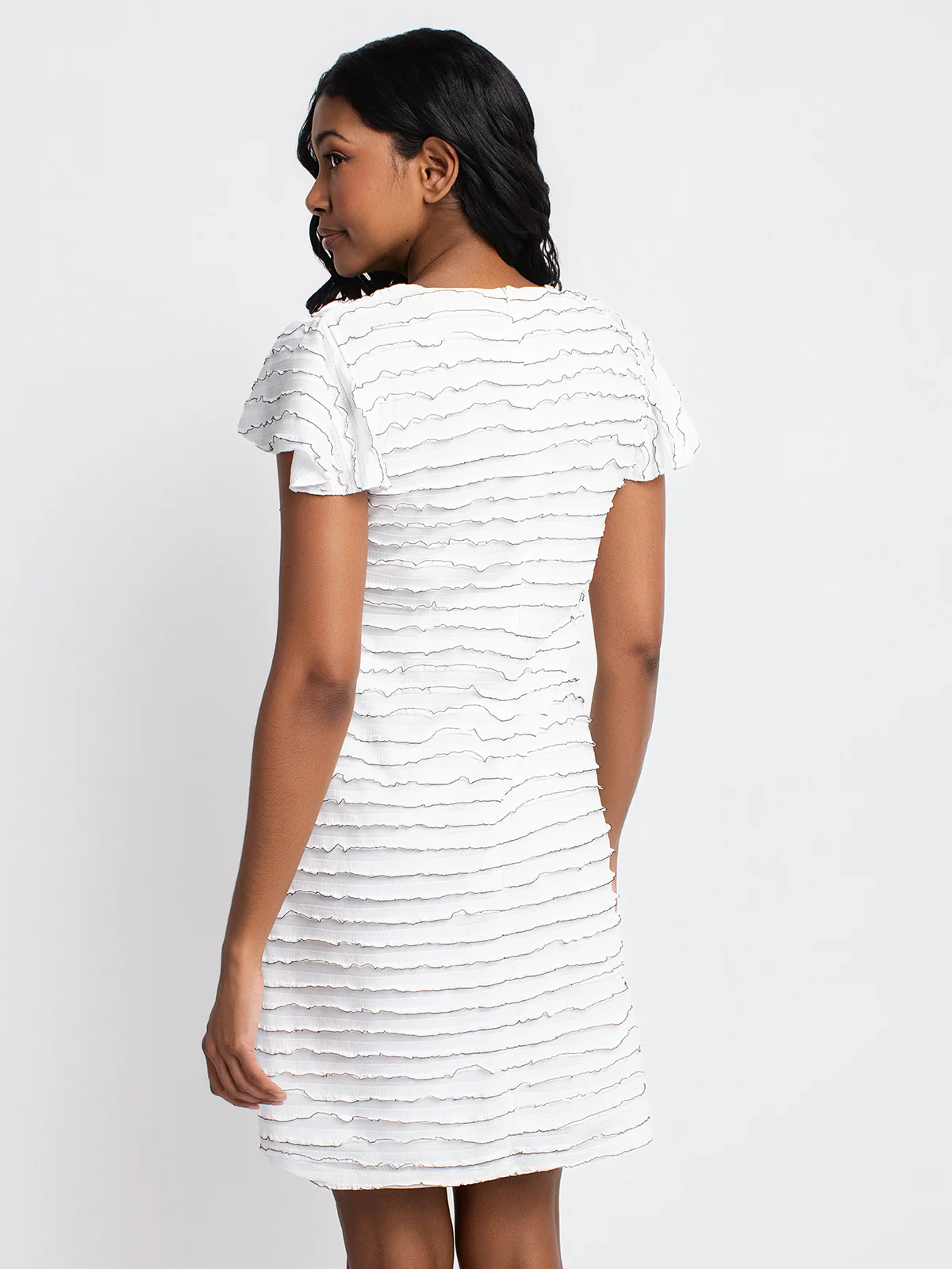 Robe midi ligne A en tricot - Image 4