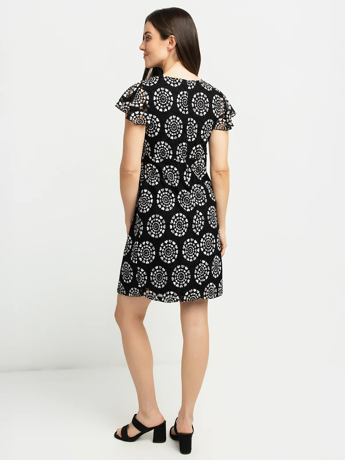 Robe midi ligne A en tricot - Image 3