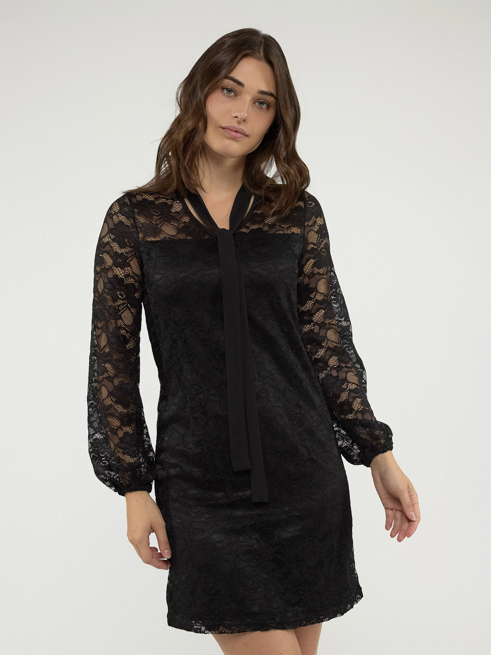 Robe midi ligne A en tricot - Image 3