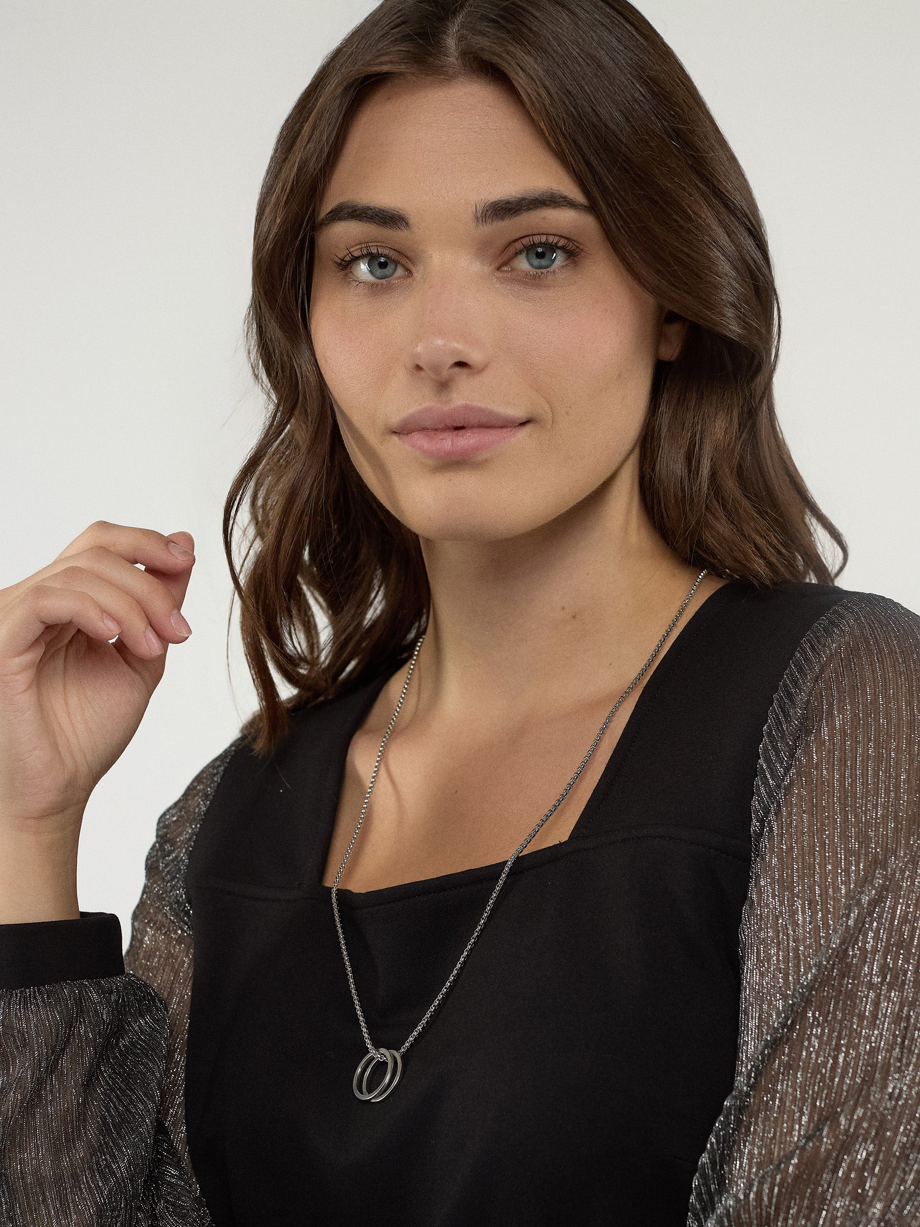 Robe midi ligne A en tricot - Image 3