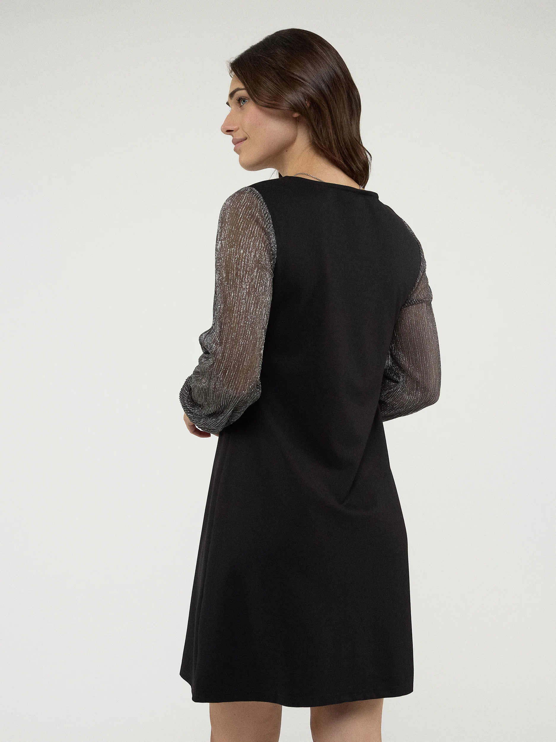 Robe midi ligne A en tricot - Image 4