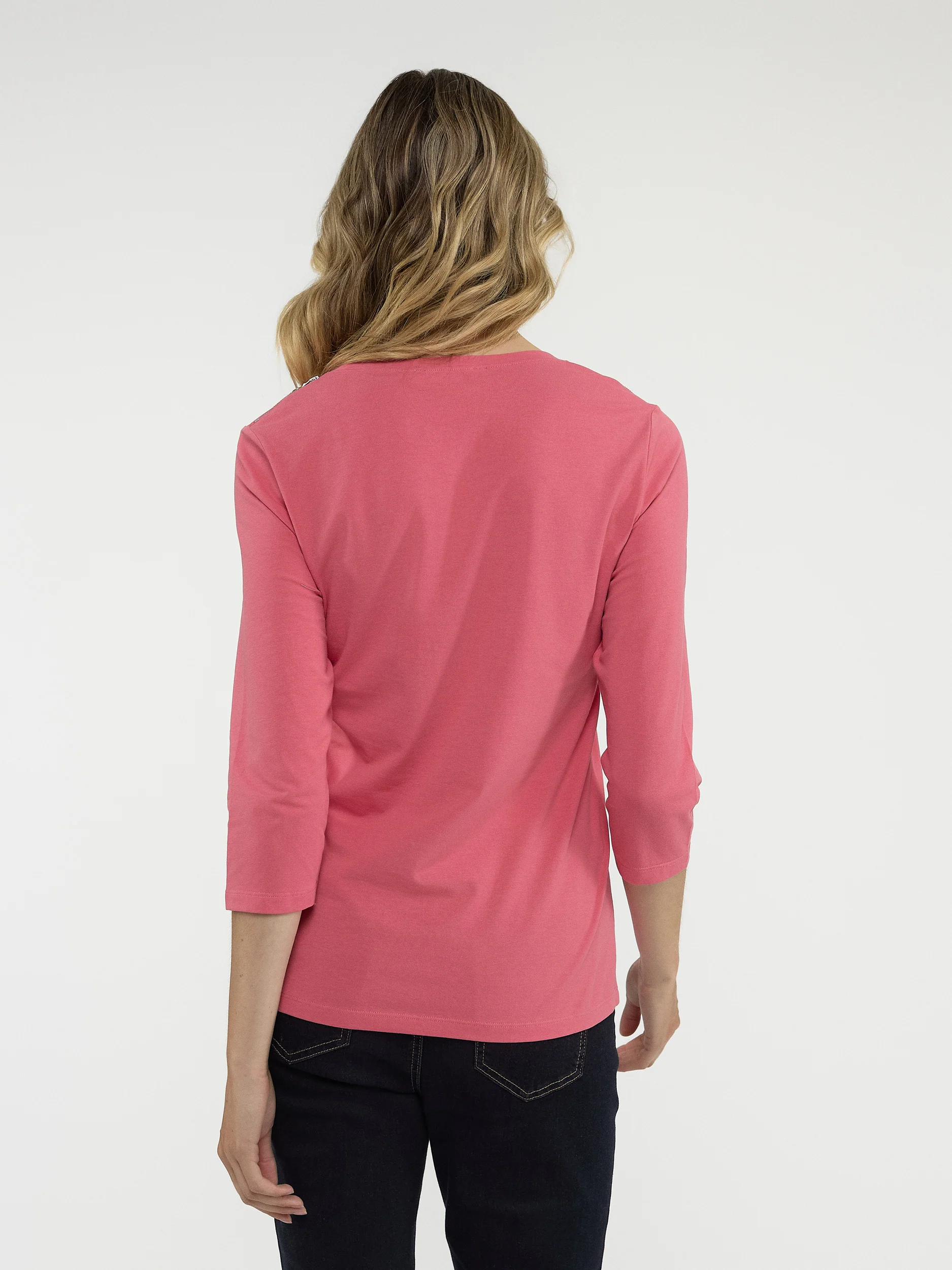 T-shirt semi-ajusté à manches 3/4 - Image 11