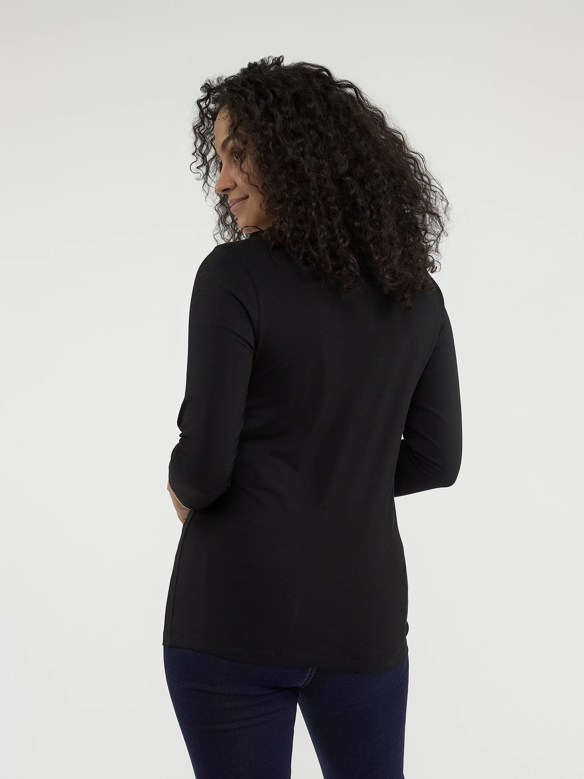 T-shirt semi-ajusté à manches 3/4 - Image 3