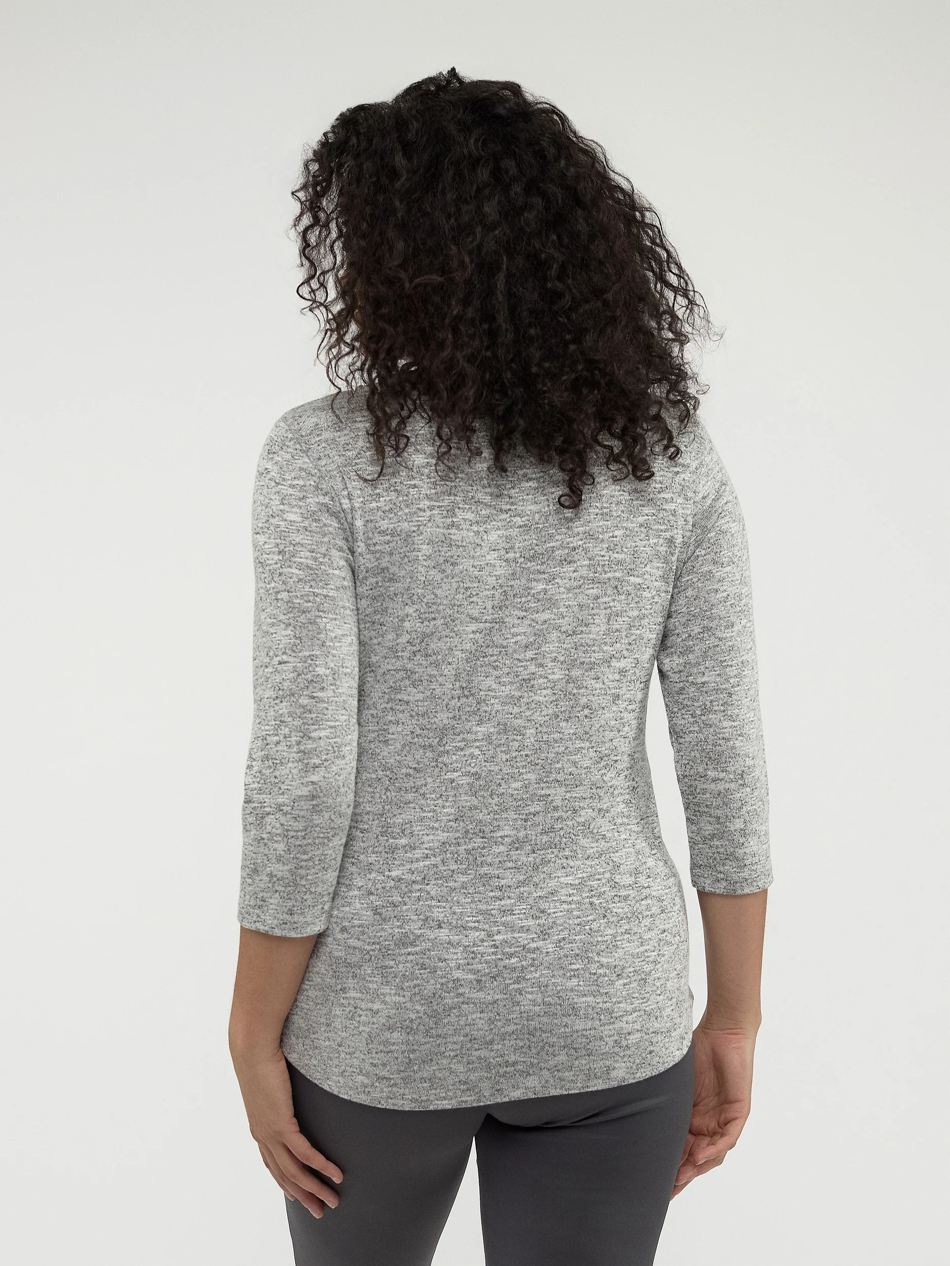 T-shirt semi-ajusté à manches 3/4 - Image 7