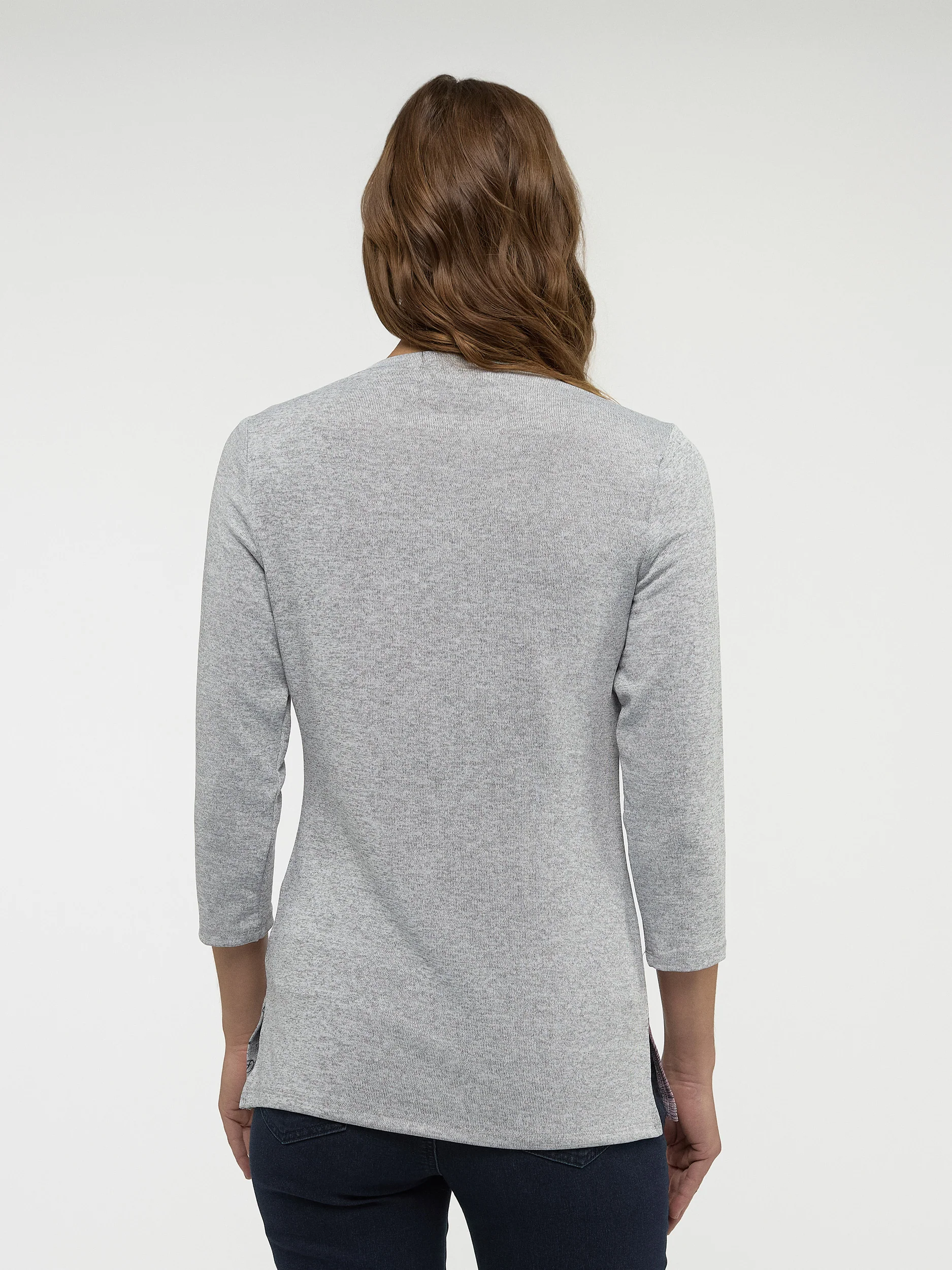 T-shirt semi-ajusté à manches 3/4 - Image 3