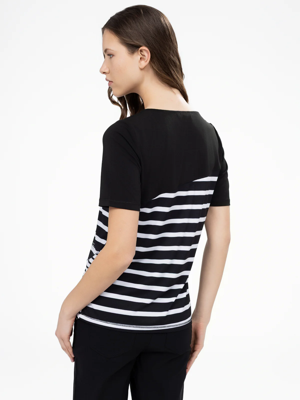 T-shirt semi-ajusté à manches 3/4 - Image 3