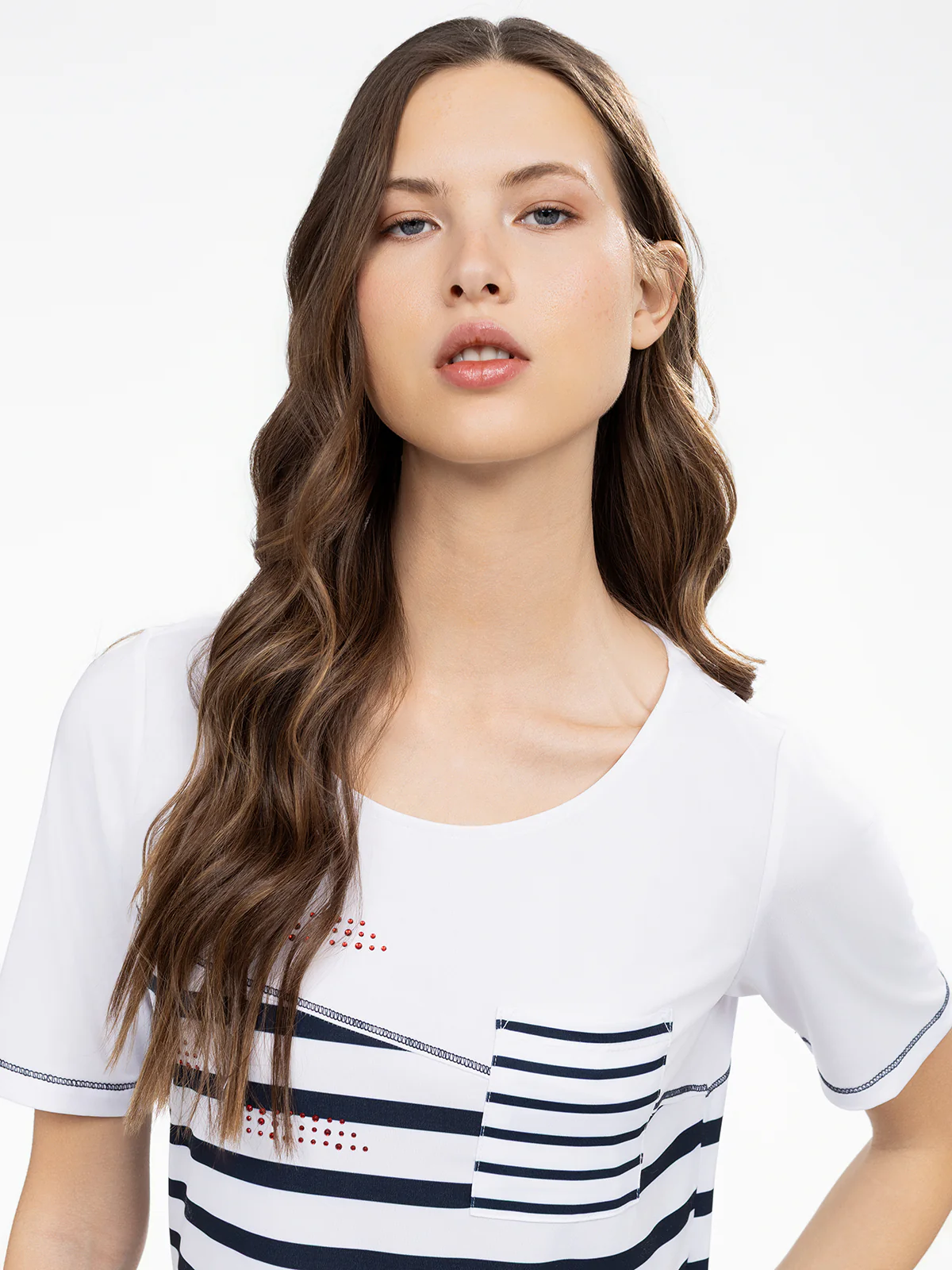 T-shirt semi-ajusté à manches 3/4 - Image 6