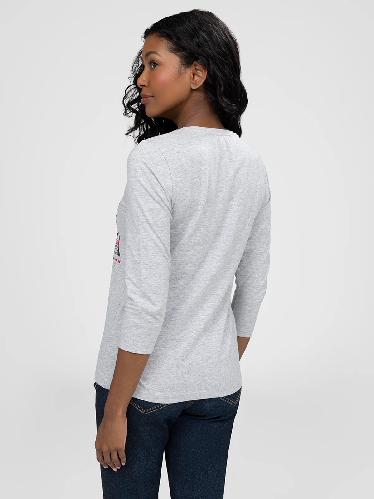 T-shirt semi-ajusté à manches 3/4 - Image 11