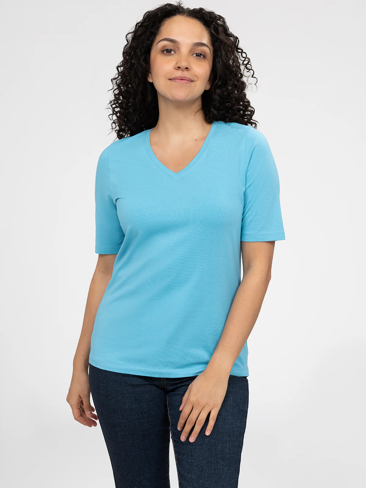T-shirt semi-ajusté à manches 3/4 - Image 13