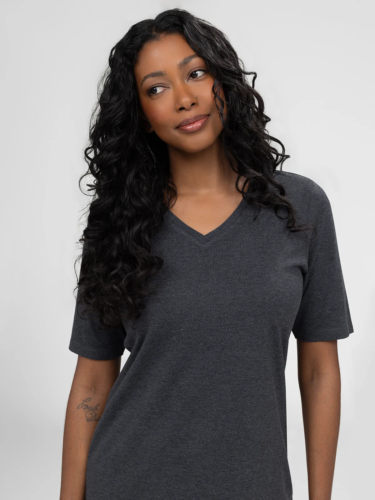 T-shirt semi-ajusté à manches 3/4 - Image 17