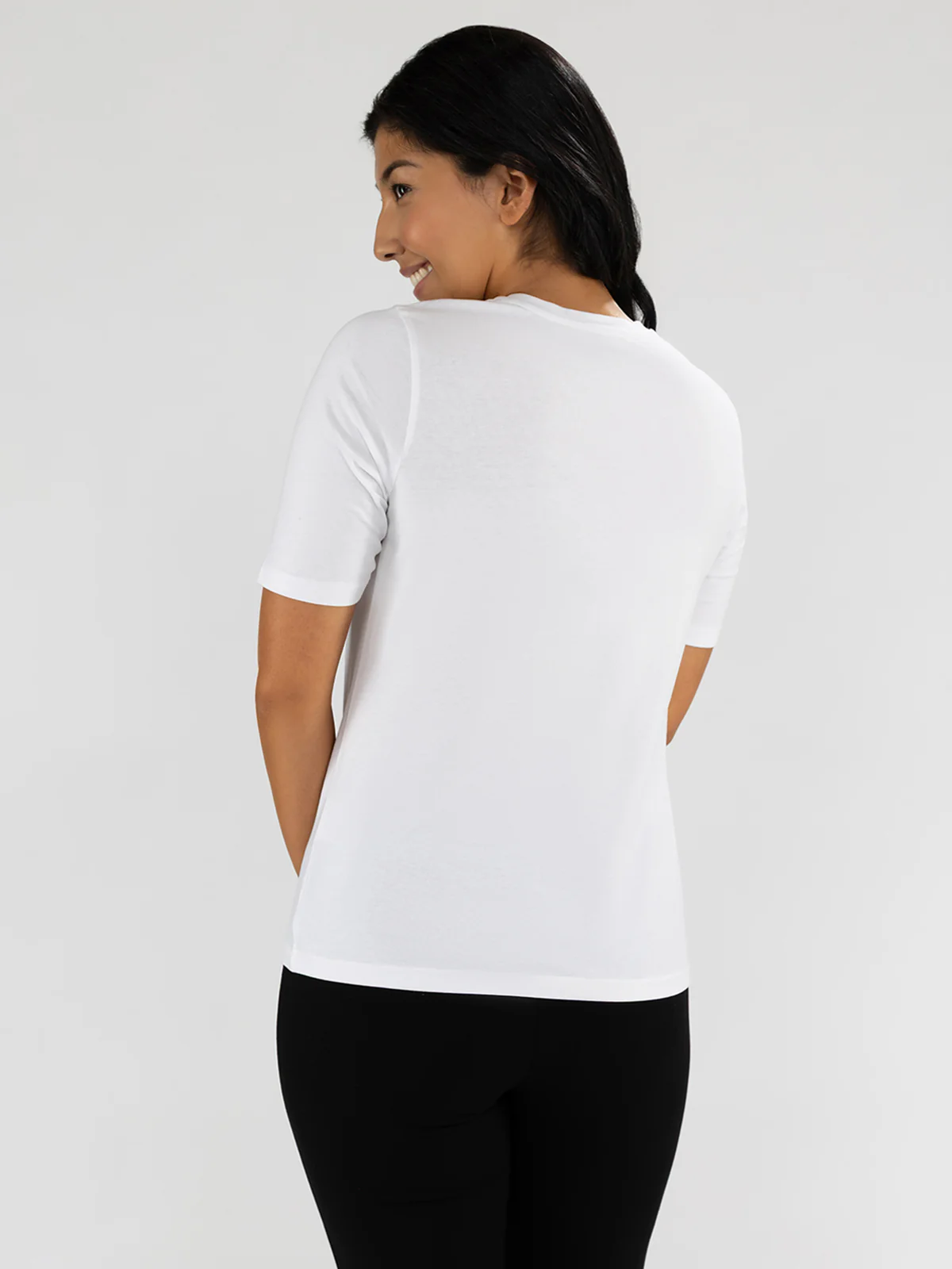 T-shirt semi-ajusté à manches 3/4 - Image 3