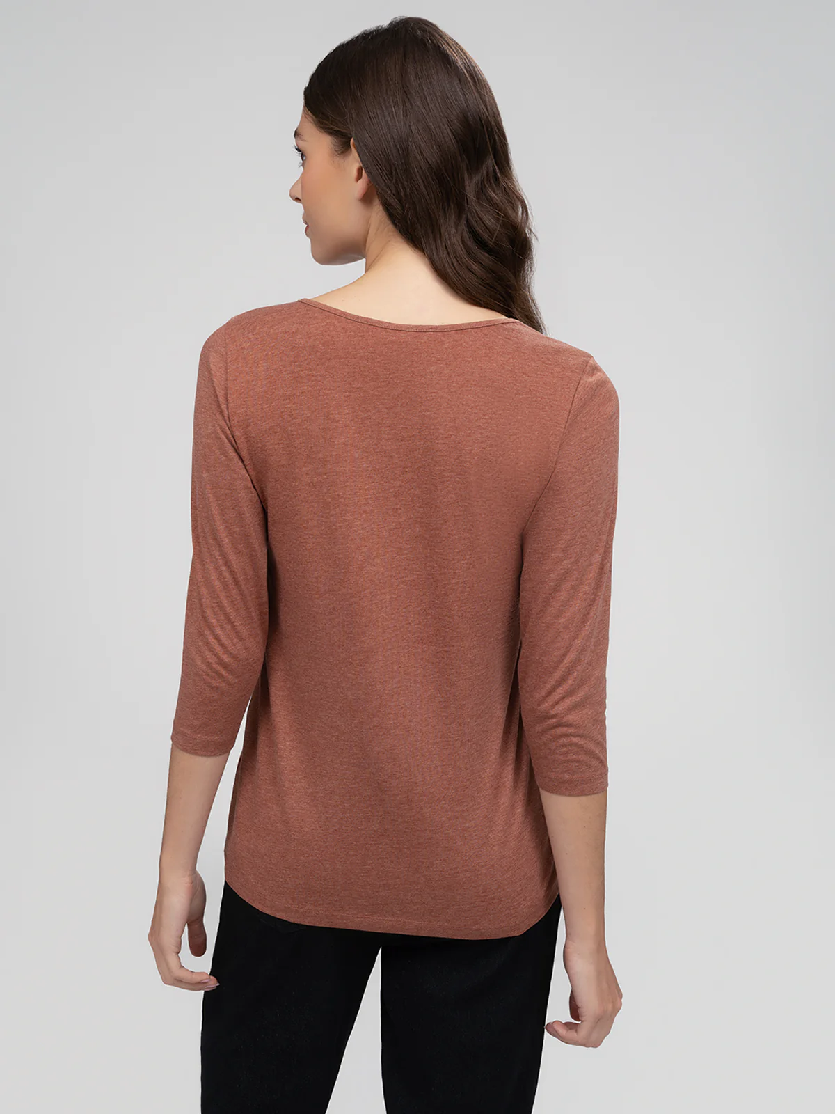 T-shirt semi-ajusté à manches 3/4 - Image 15