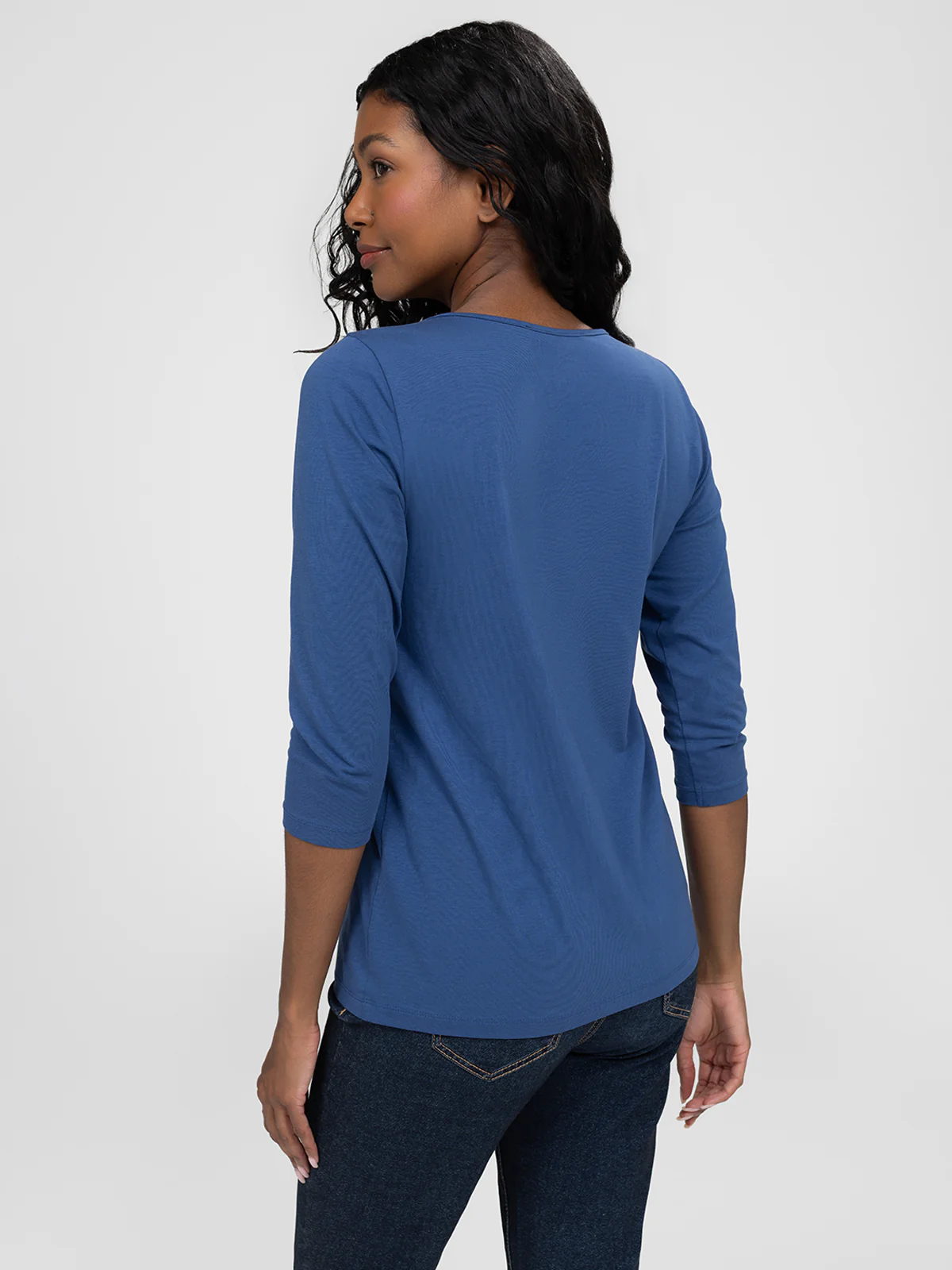 T-shirt semi-ajusté à manches 3/4 - Image 7