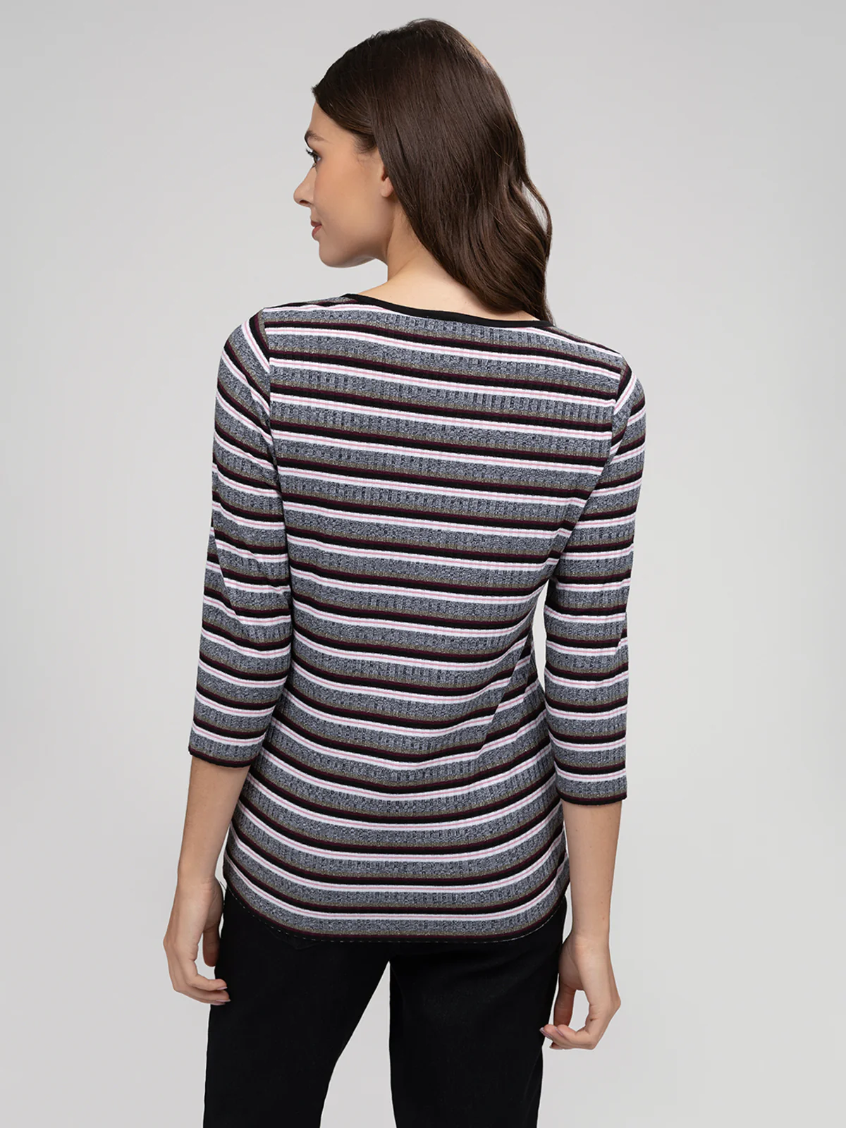 T-shirt semi-ajusté à manches 3/4 - Image 11