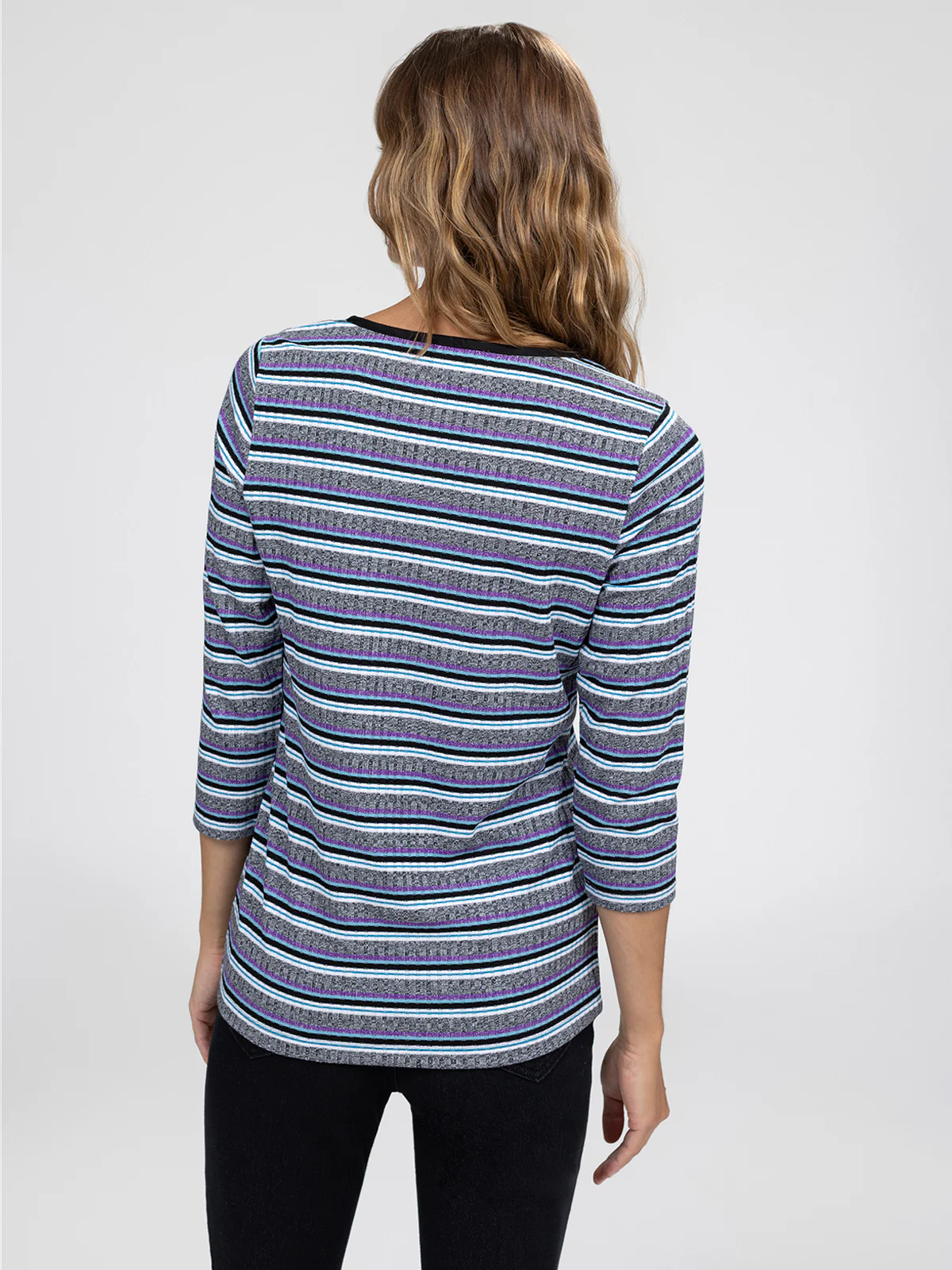 T-shirt semi-ajusté à manches 3/4 - Image 6