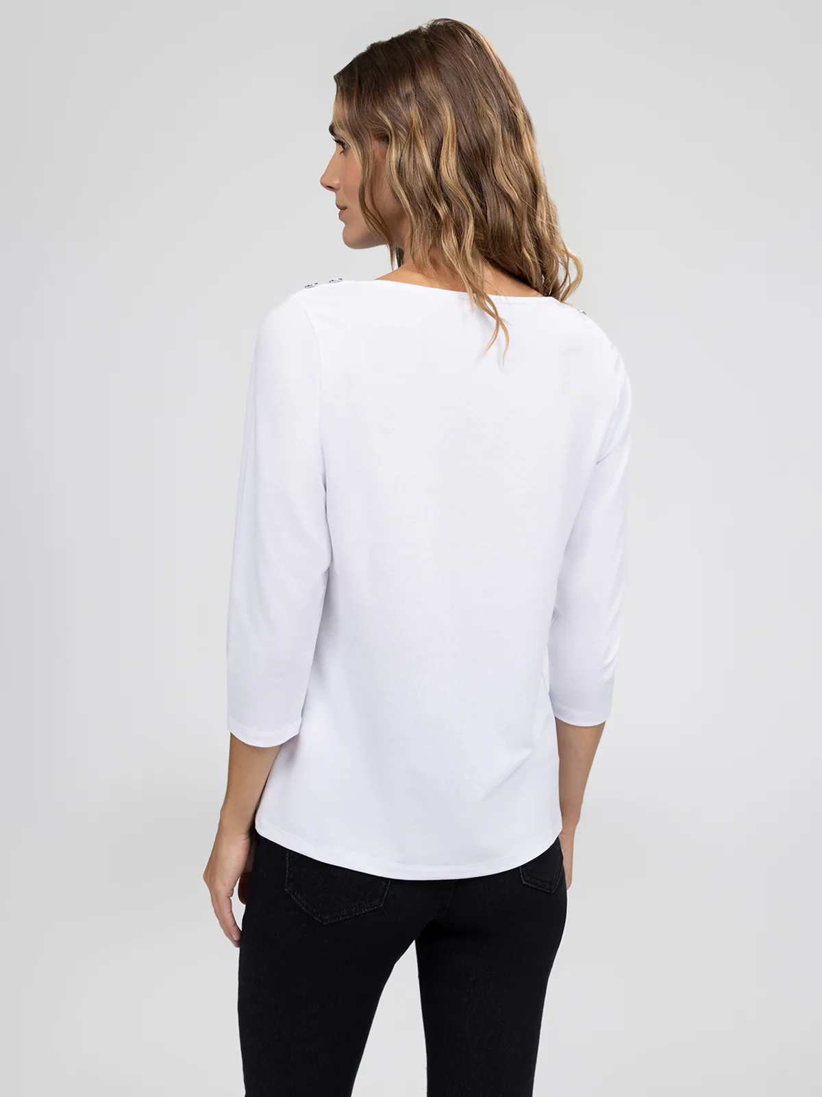 T-shirt semi-ajusté à manches 3/4 - Image 7