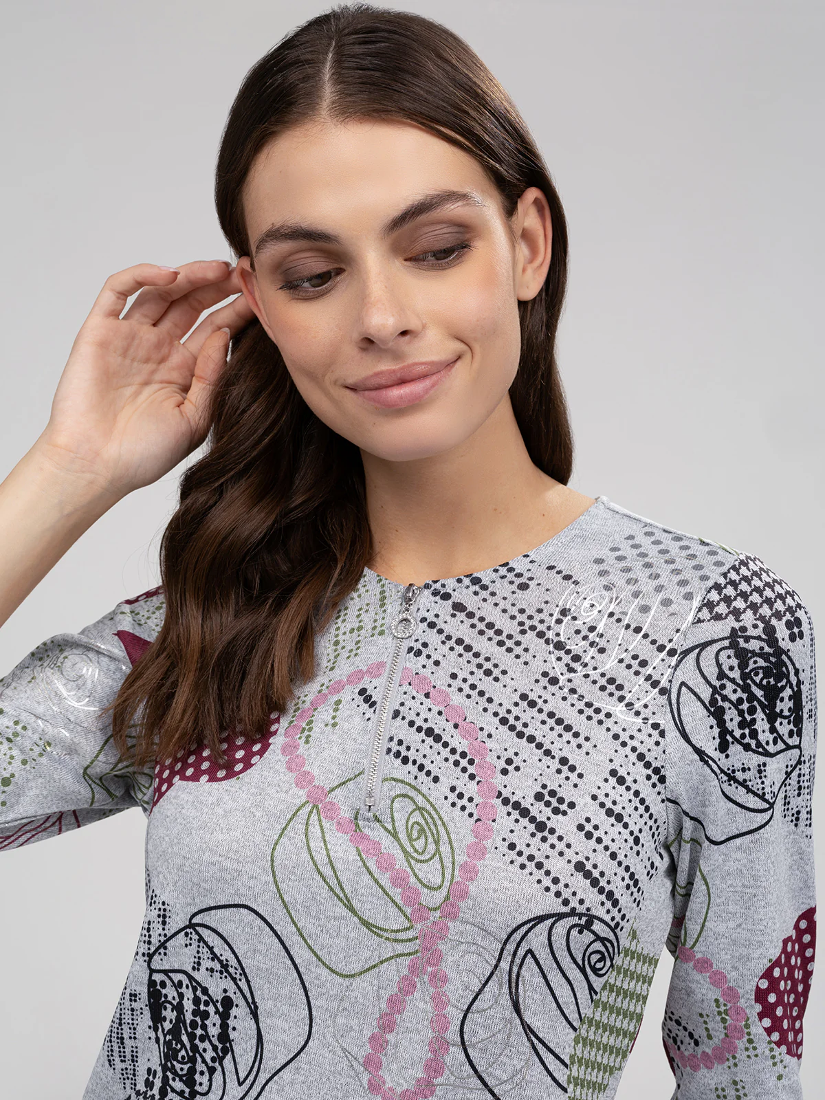 T-shirt semi-ajusté à manches 3/4 - Image 6