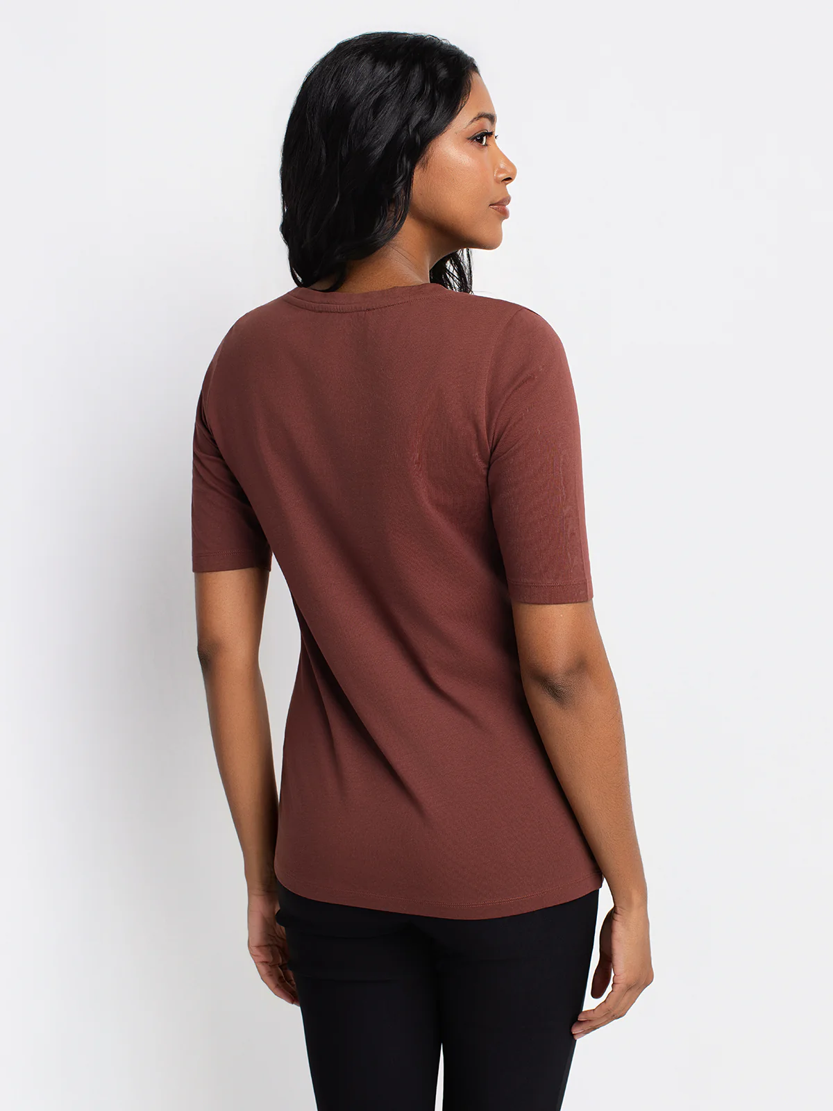 T-shirt semi-ajusté à manches 3/4 - Image 13