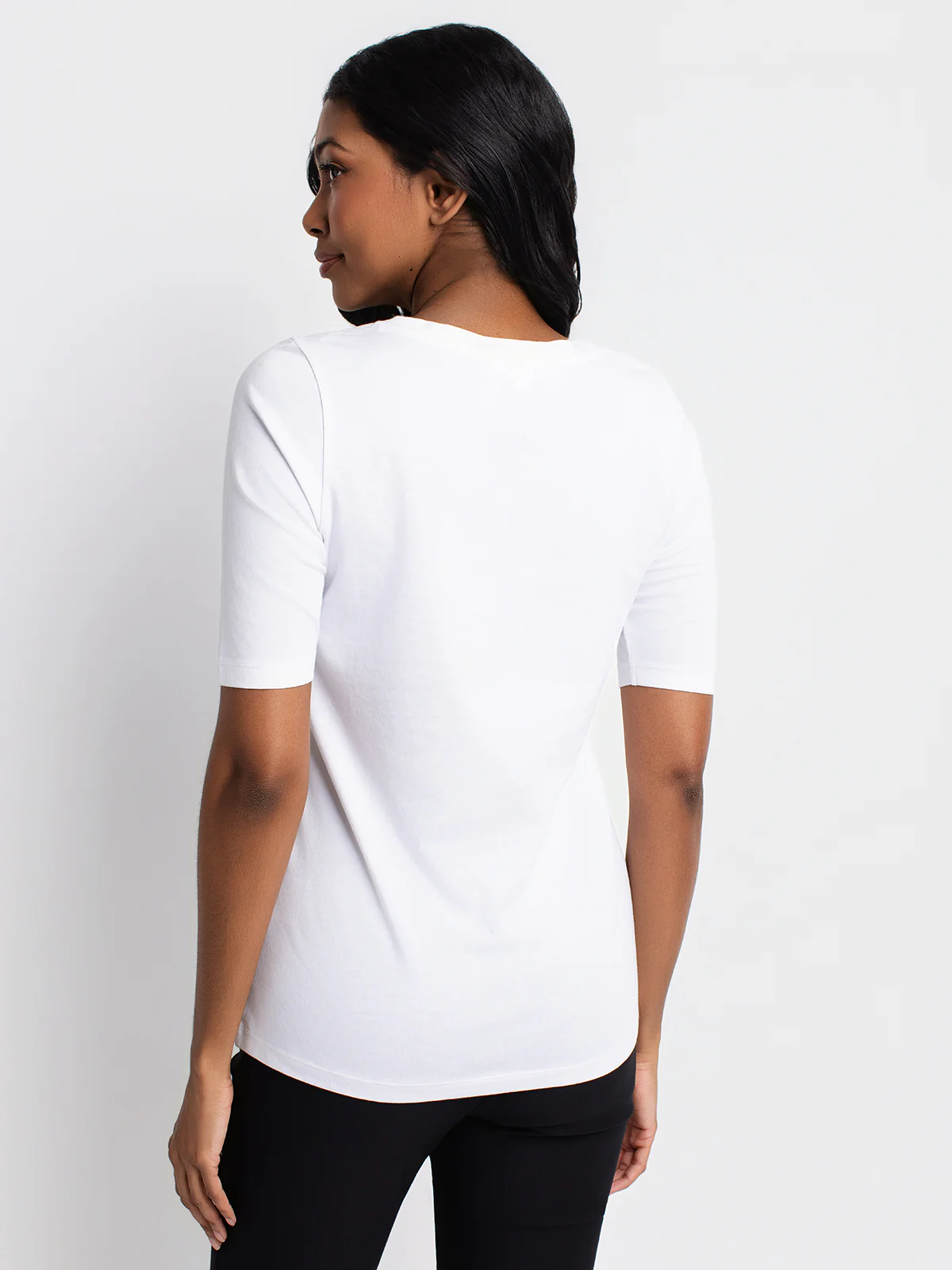 T-shirt semi-ajusté à manches 3/4 - Image 9