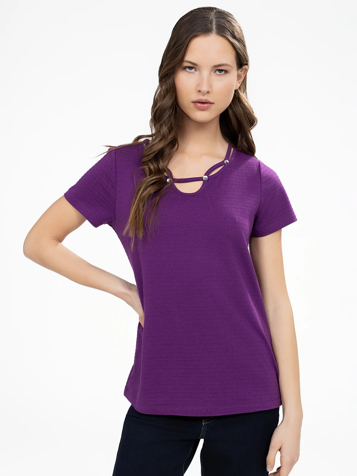 T-shirt semi-ajusté à manches courtes - Image 9