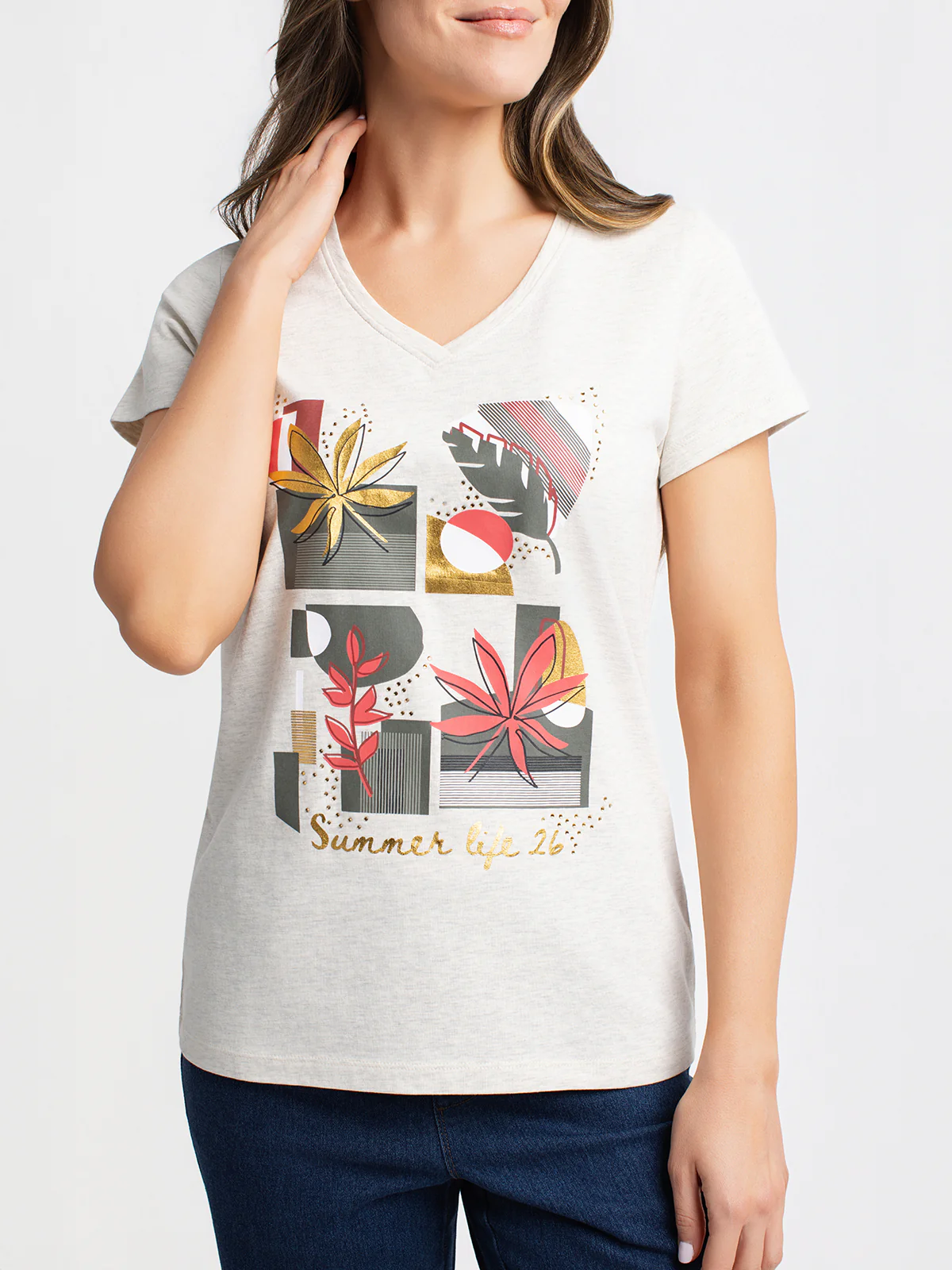 T-shirt semi-ajusté à manches courtes - Image 11