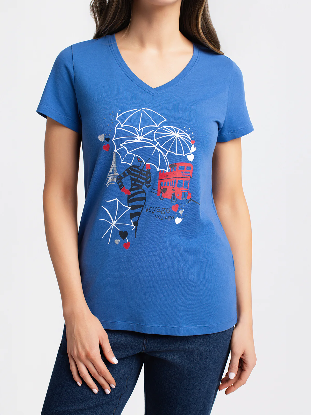 T-shirt semi-ajusté à manches courtes - Image 19