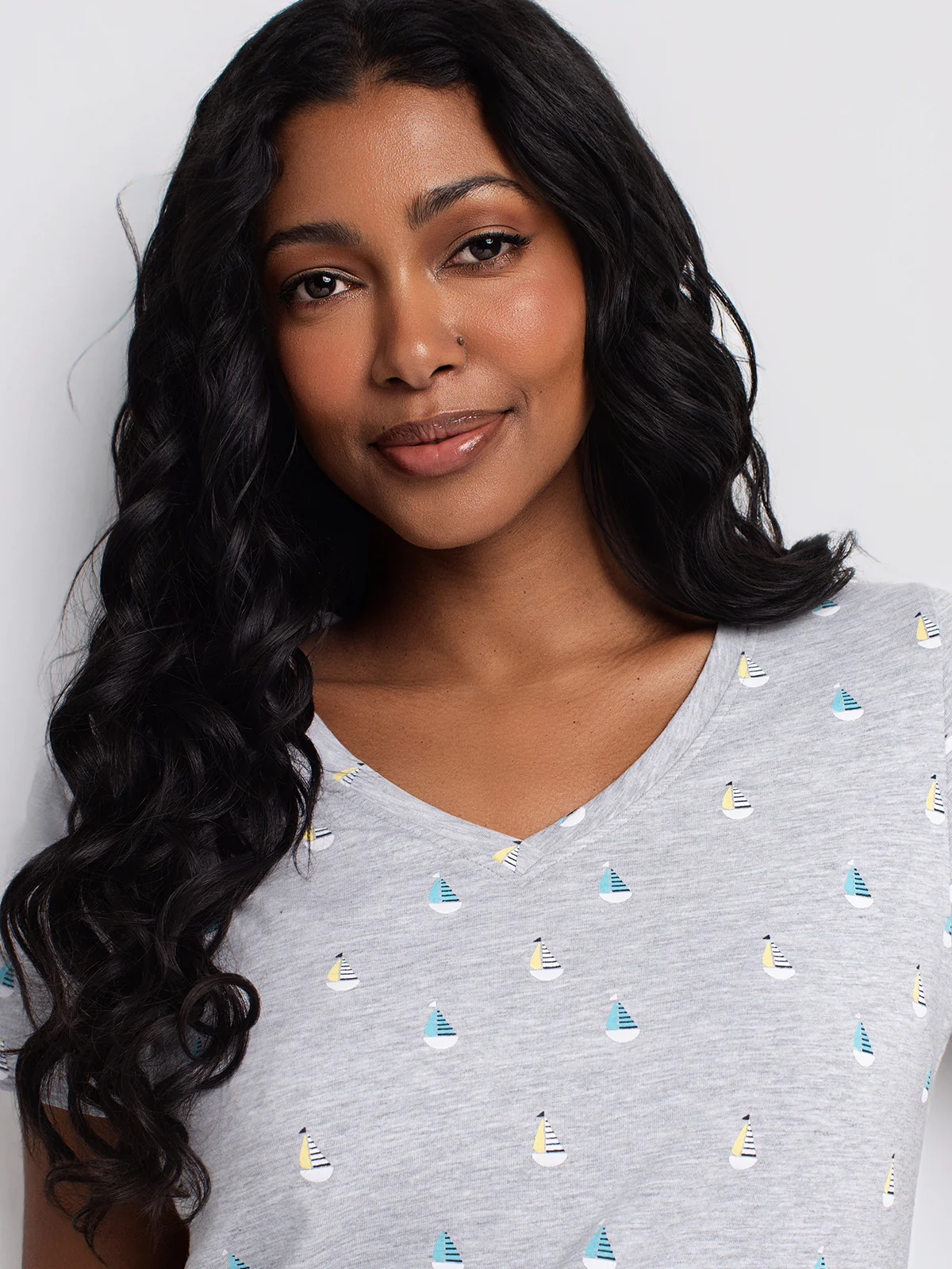 T-shirt semi-ajusté à manches courtes