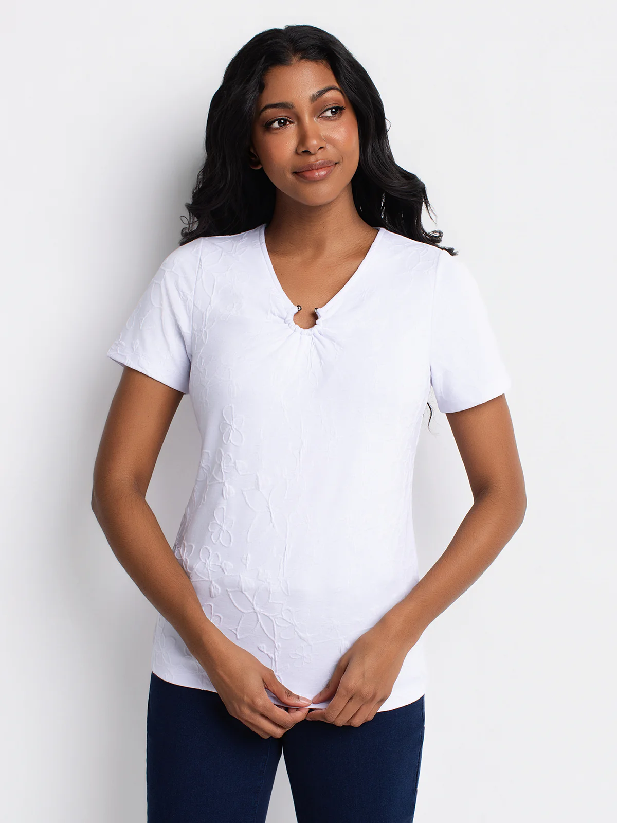 T-shirt semi-ajusté à manches courtes