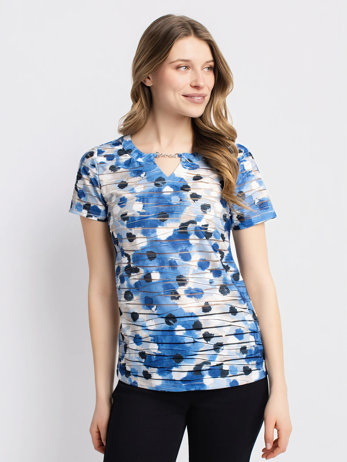 T-shirt semi-ajusté à manches courtes