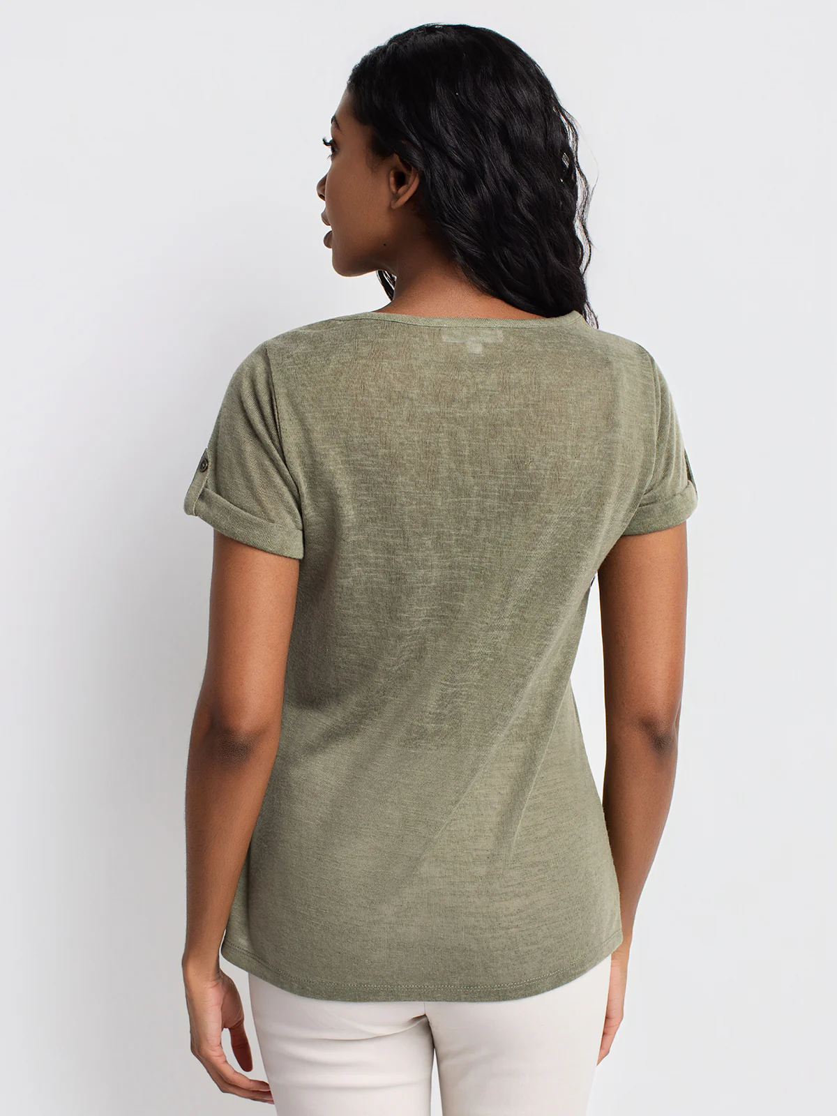 T-shirt semi-ajusté à manches courtes - Image 7