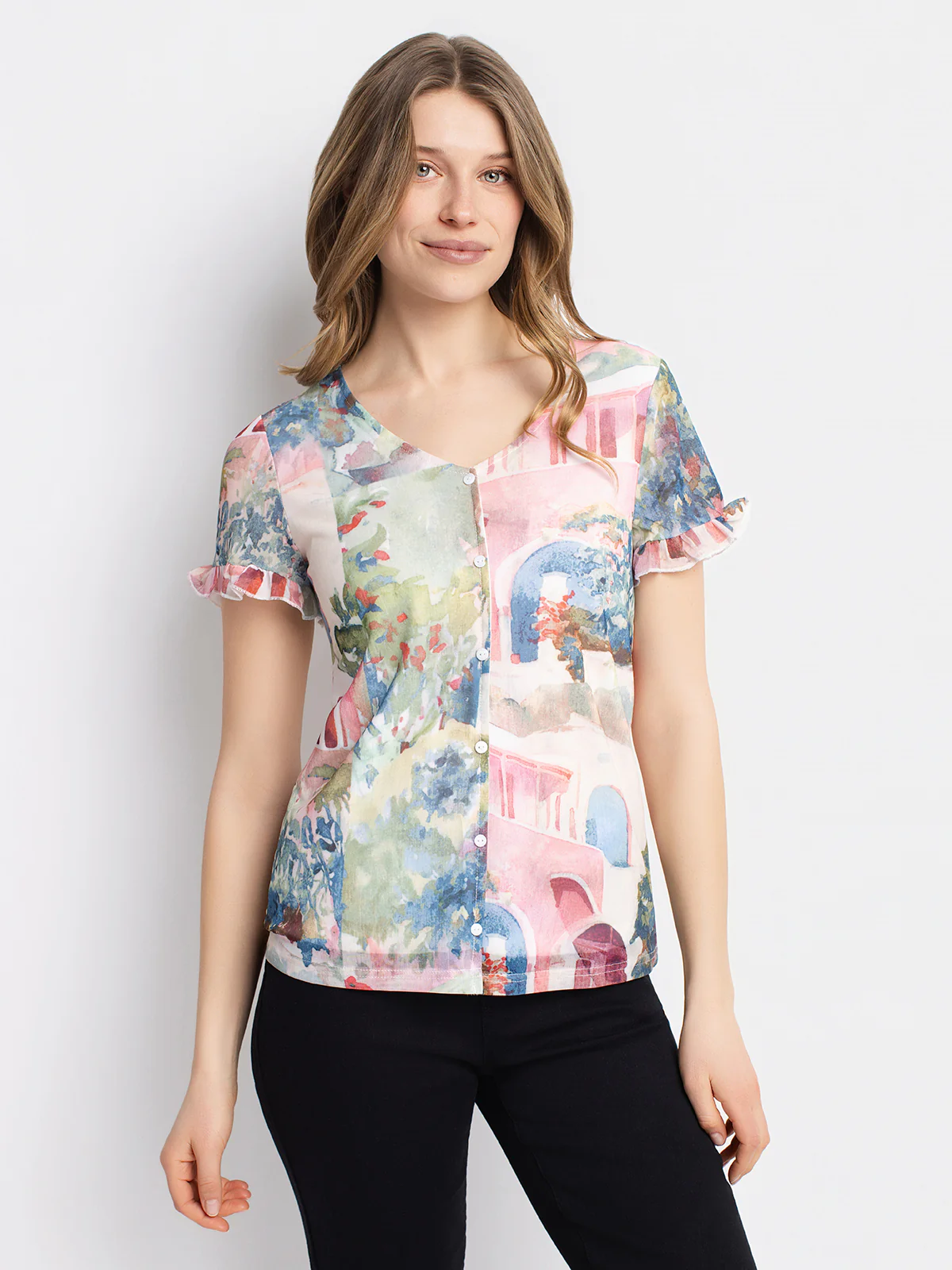 T-shirt semi-ajusté à manches courtes - Image 2