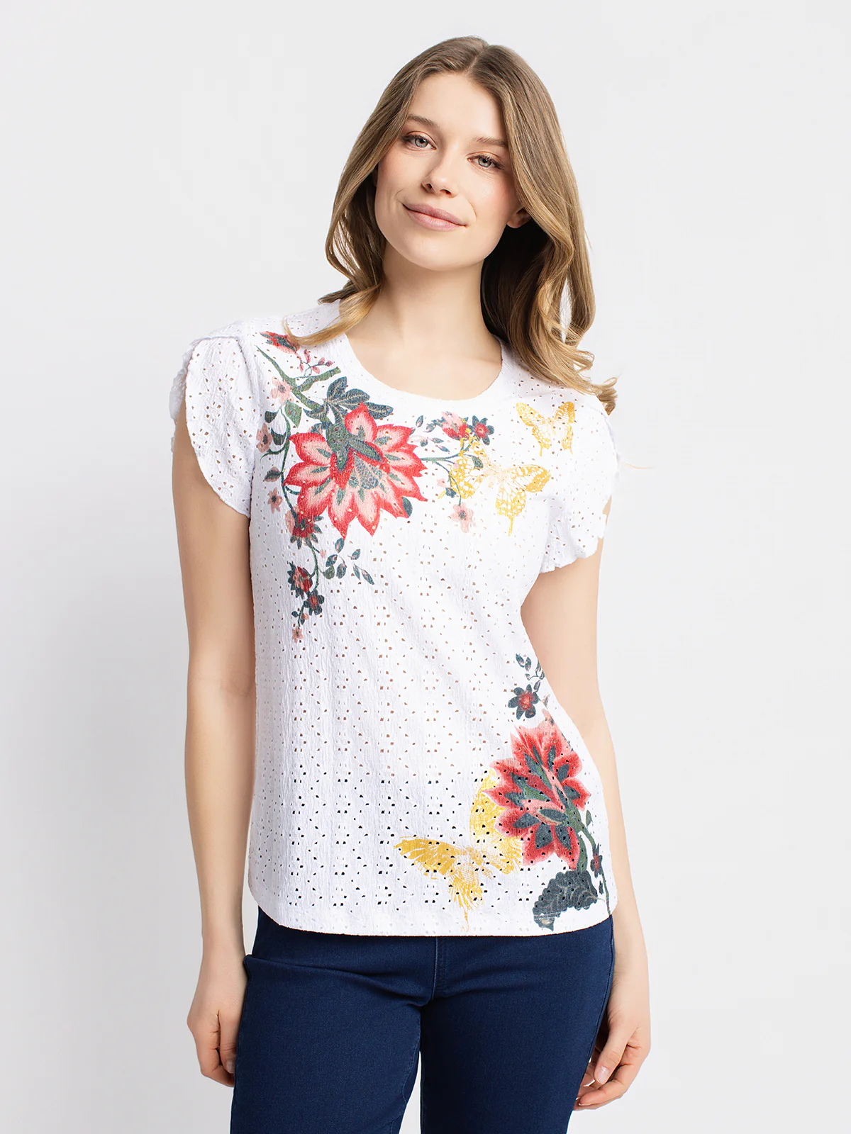 T-shirt semi-ajusté à manches courtes