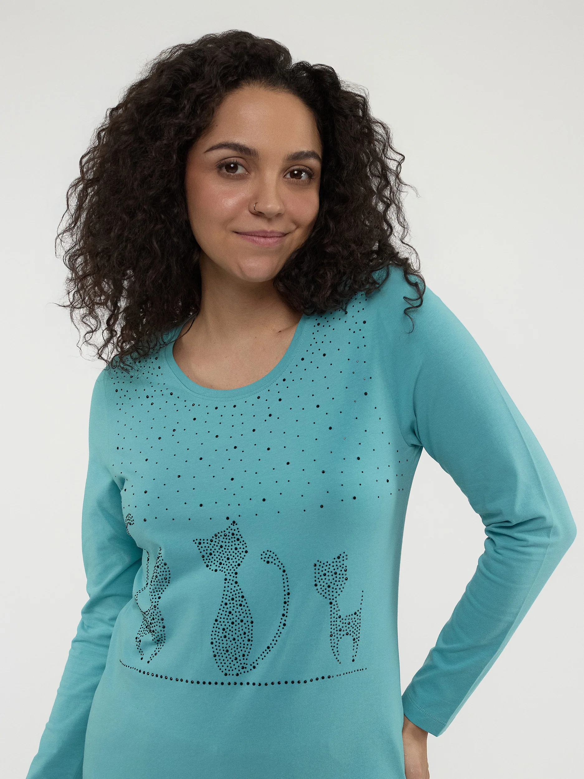 T-shirt semi-ajusté à manches longues - Image 14