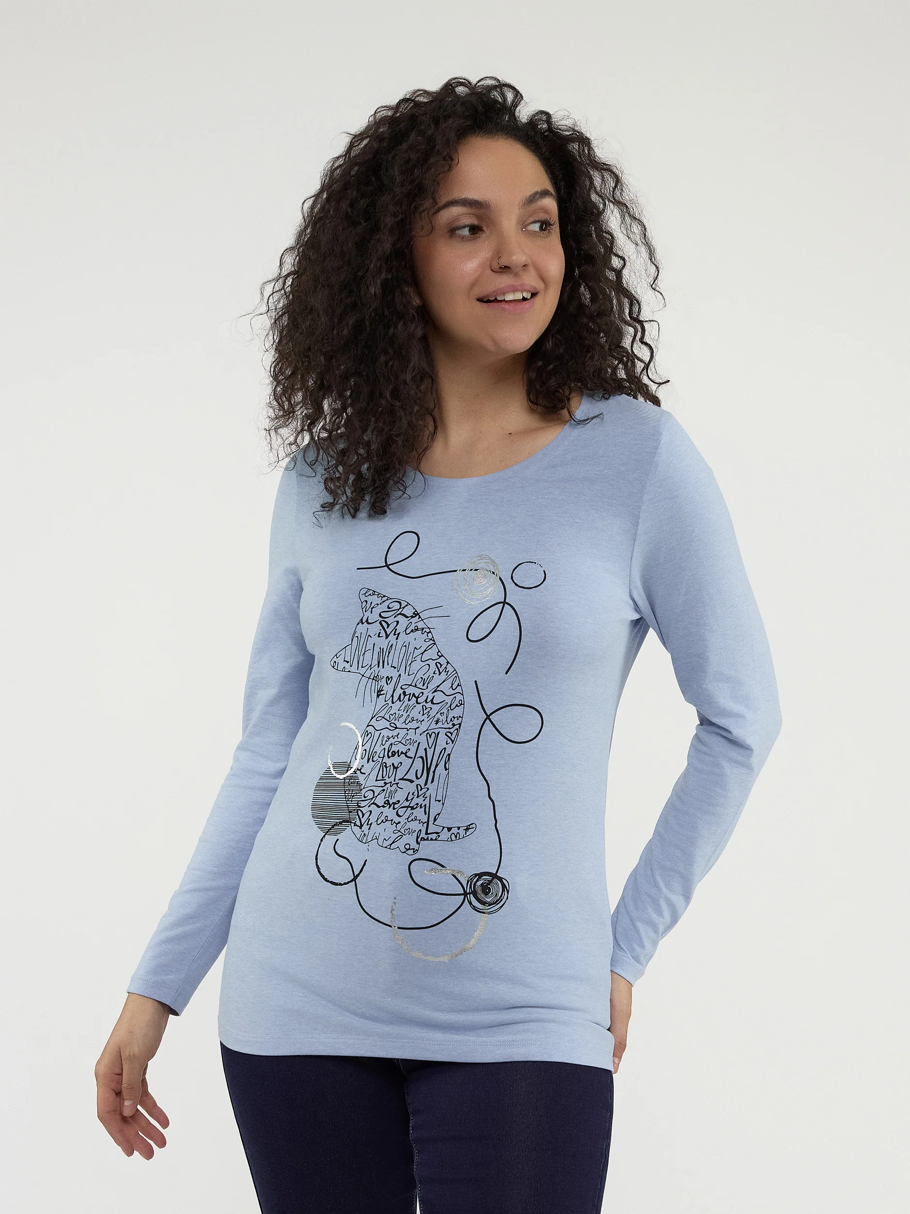 T-shirt semi-ajusté à manches longues - Image 5