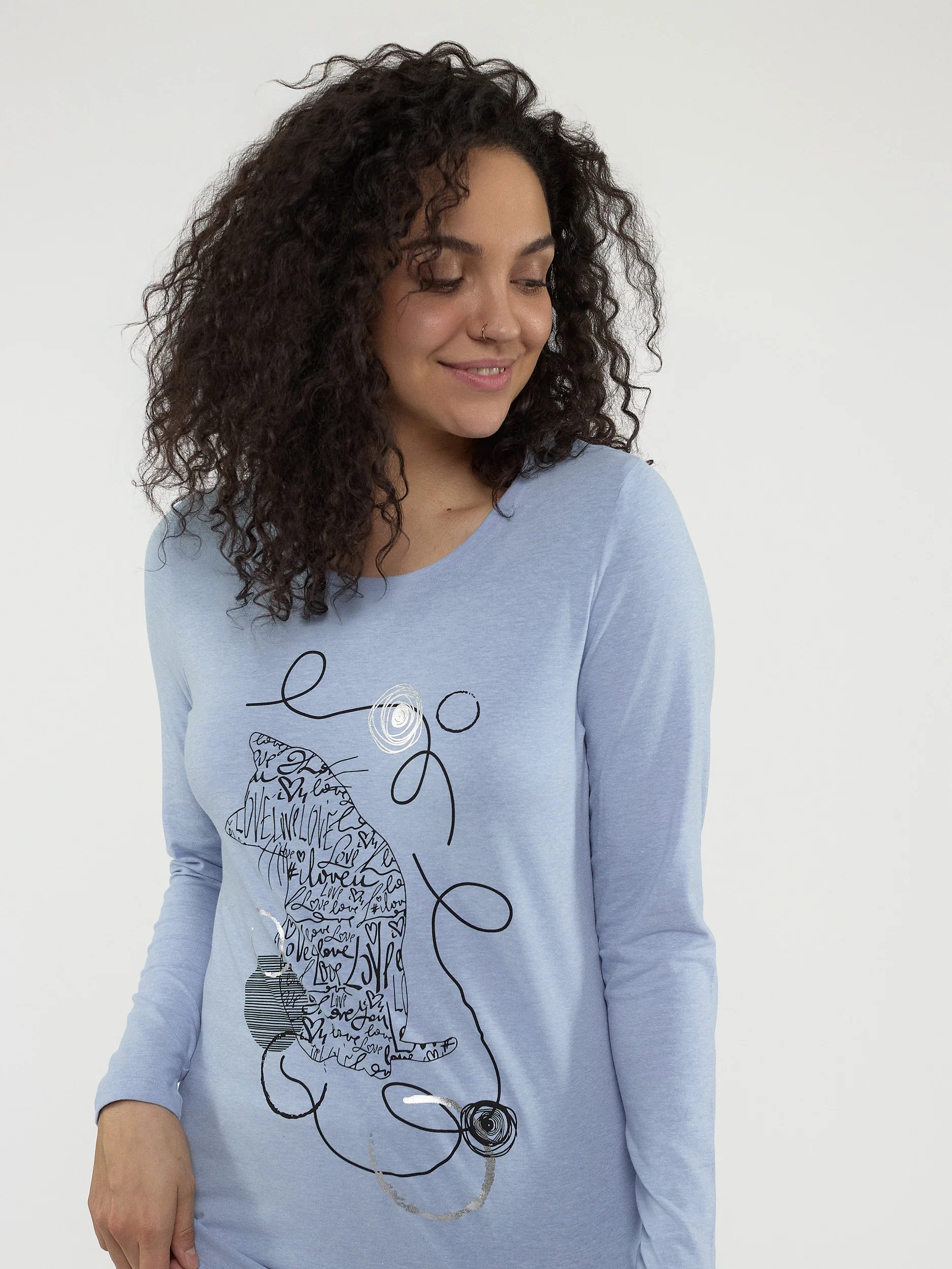 T-shirt semi-ajusté à manches longues - Image 6