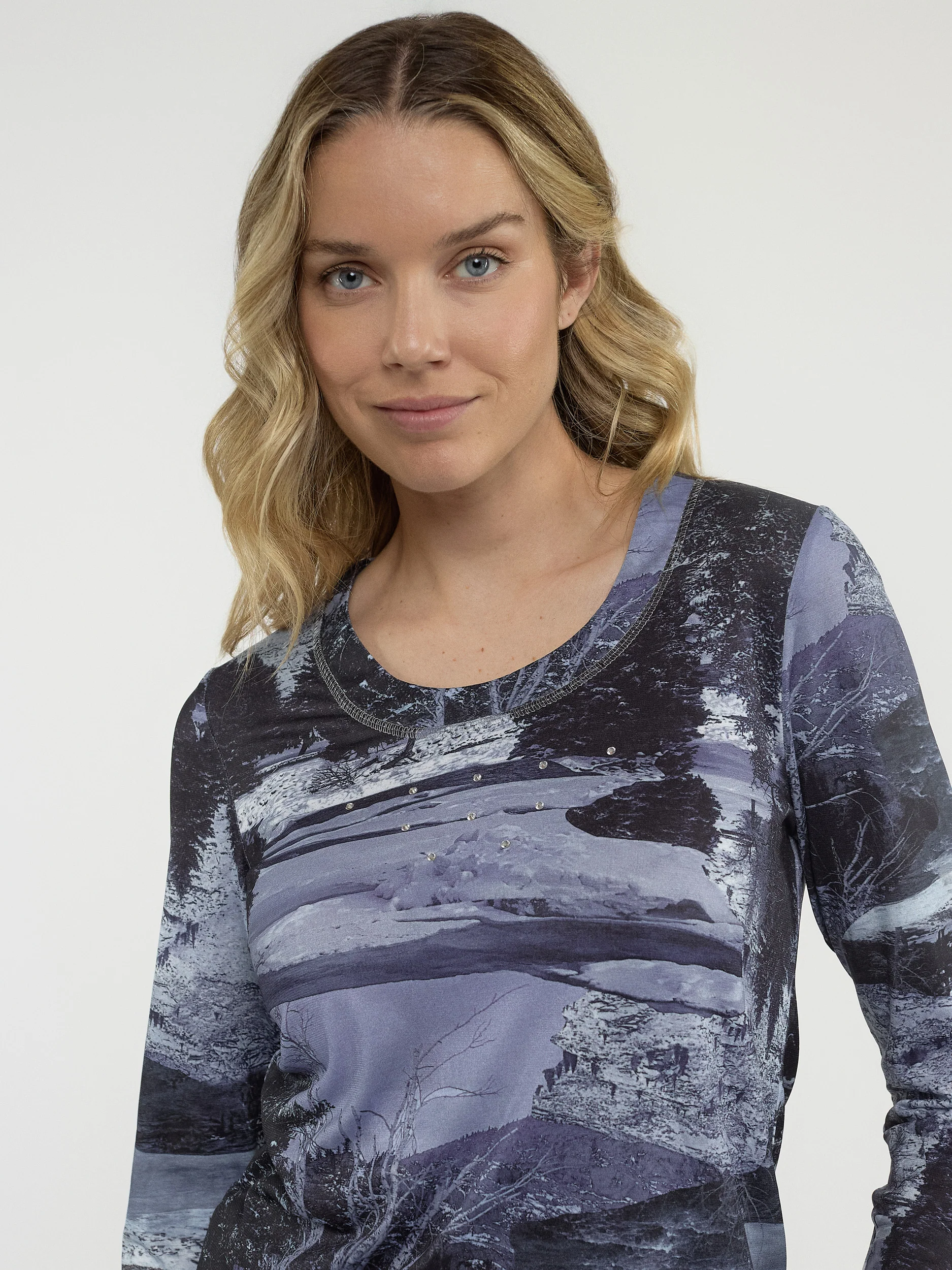 T-shirt semi-ajusté à manches longues - Image 2