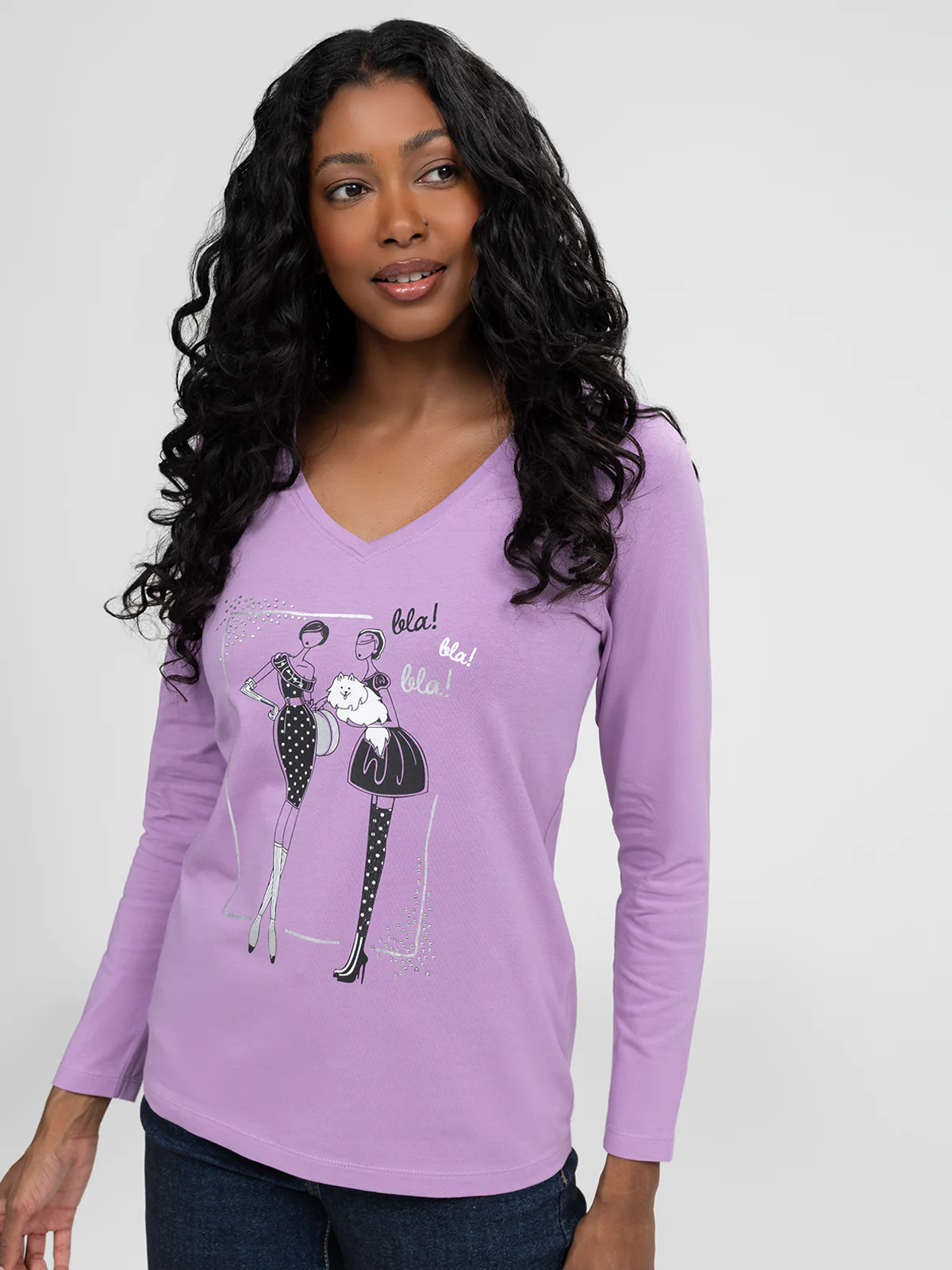 T-shirt semi-ajusté à manches longues - Image 17