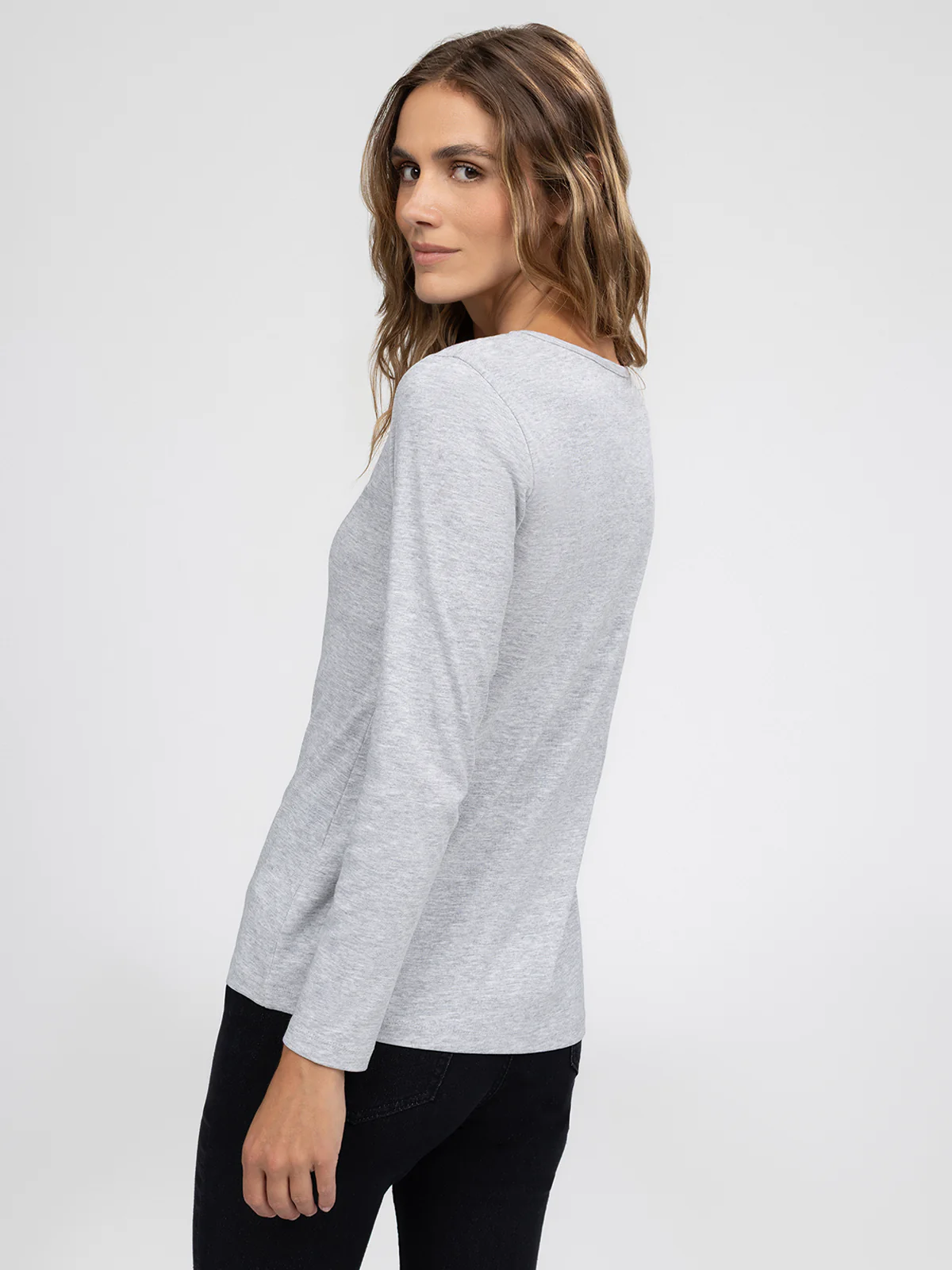 T-shirt semi-ajusté à manches longues - Image 11