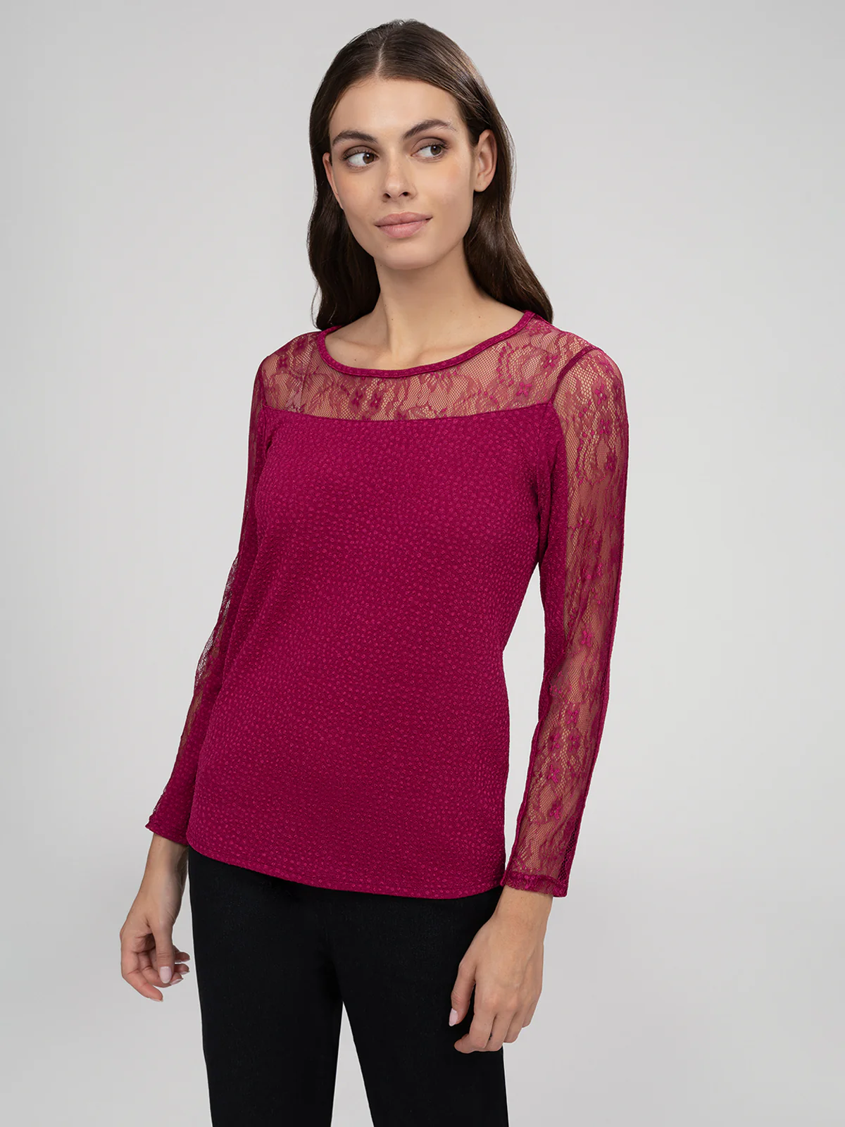 T-shirt semi-ajusté à manches longues - Image 17