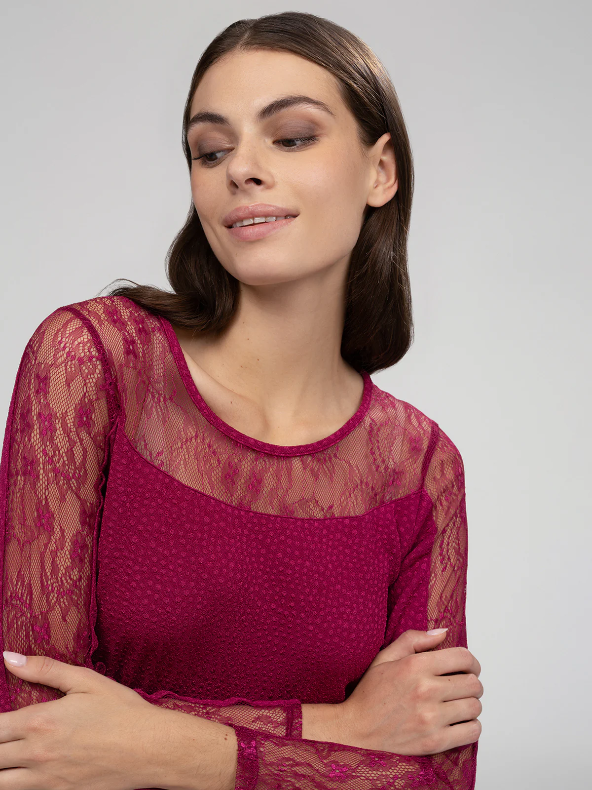 T-shirt semi-ajusté à manches longues - Image 18