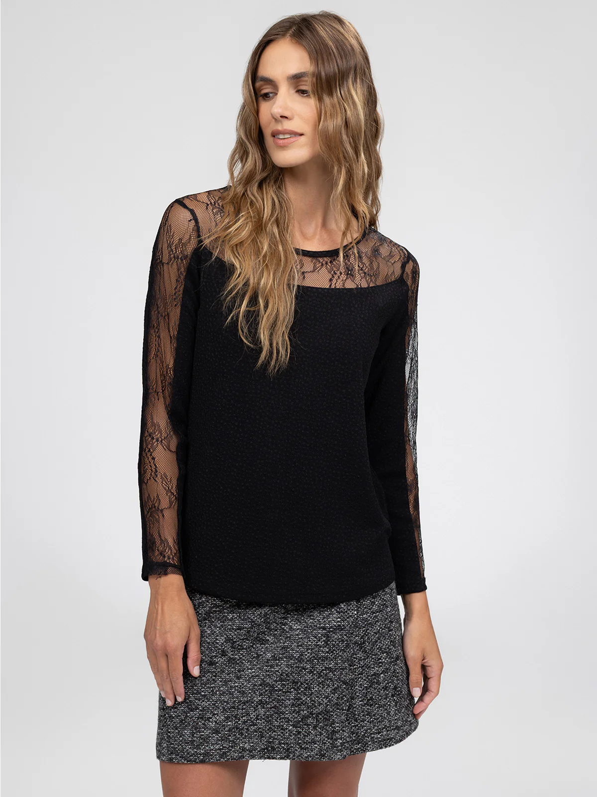 T-shirt semi-ajusté à manches longues - Image 7